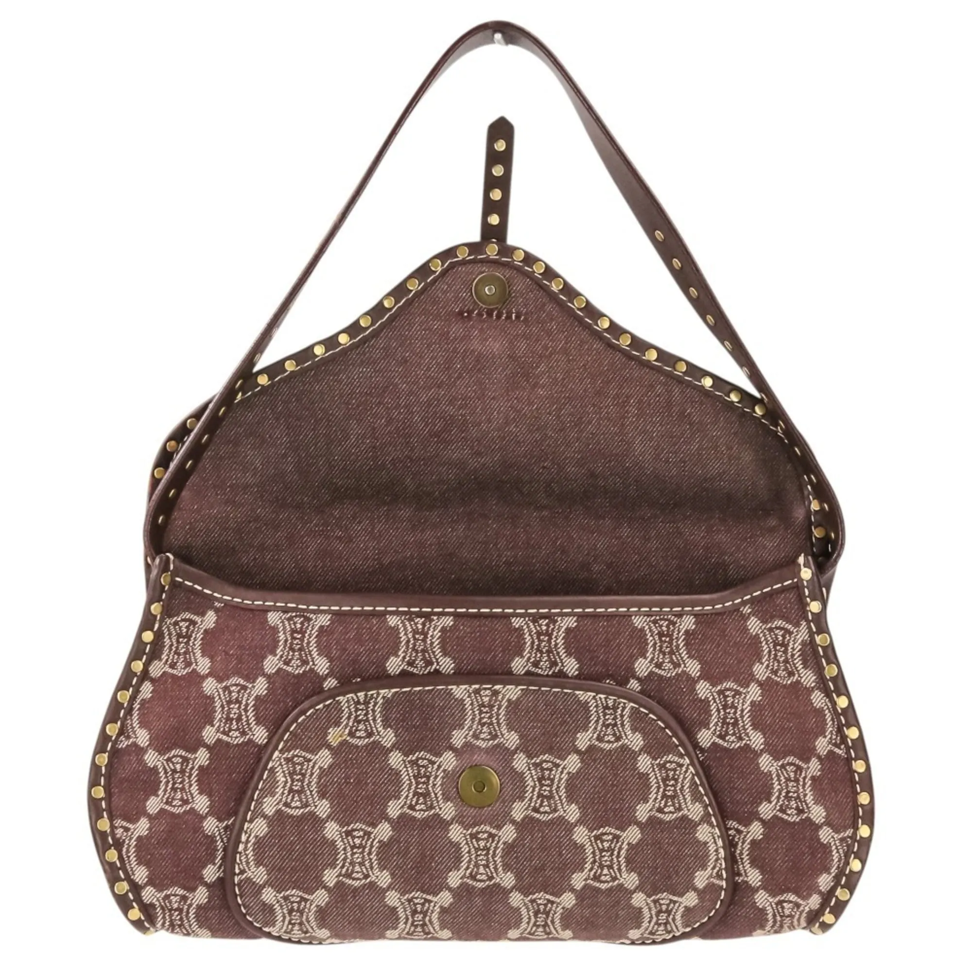 Canvas Leather Handbag Shoulder Bag (Pre-Owned) - Celine - Modalova