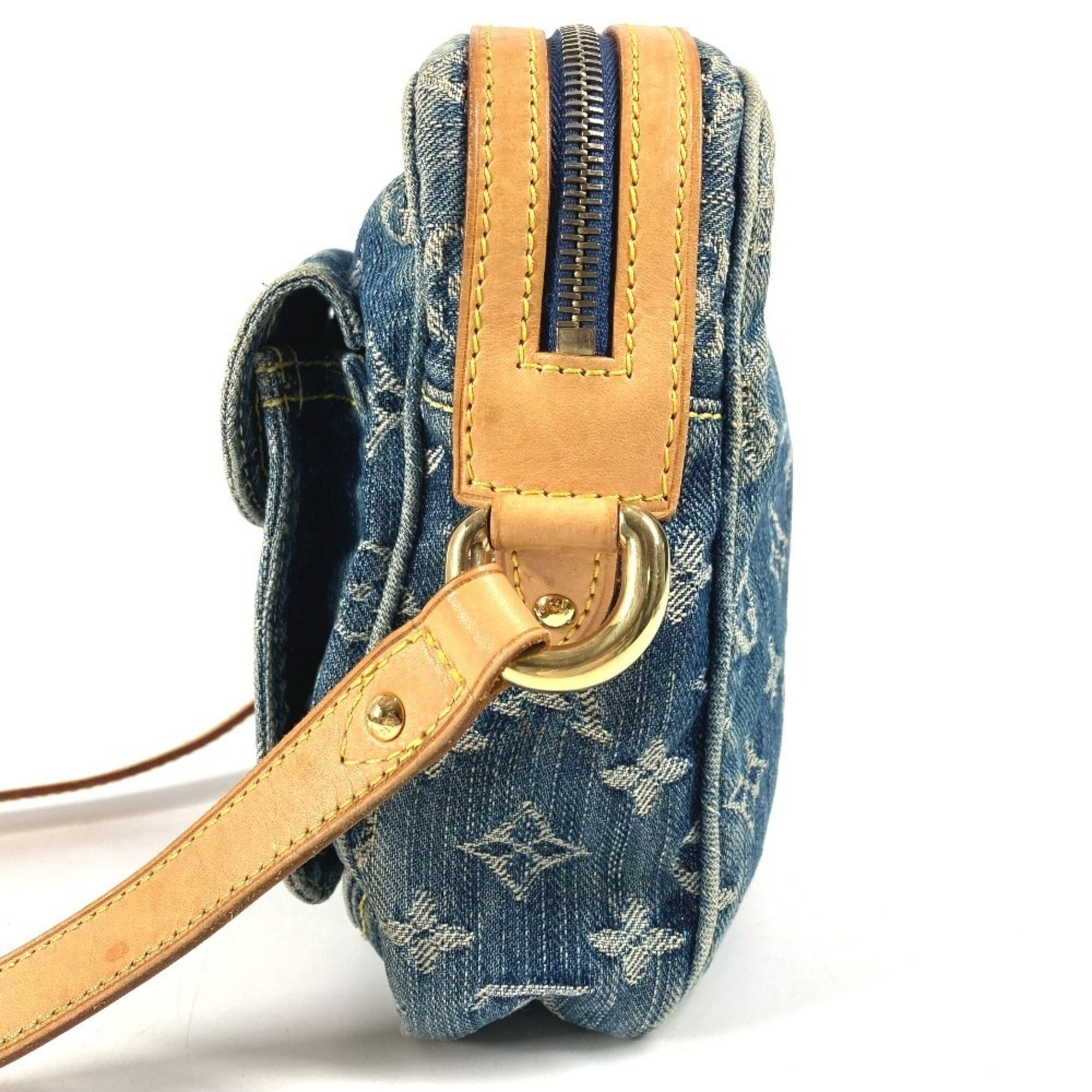 Monogram Denim Canvas Pochette Shoulder Bag (Pre-Owned) - Louis Vuitton - Modalova