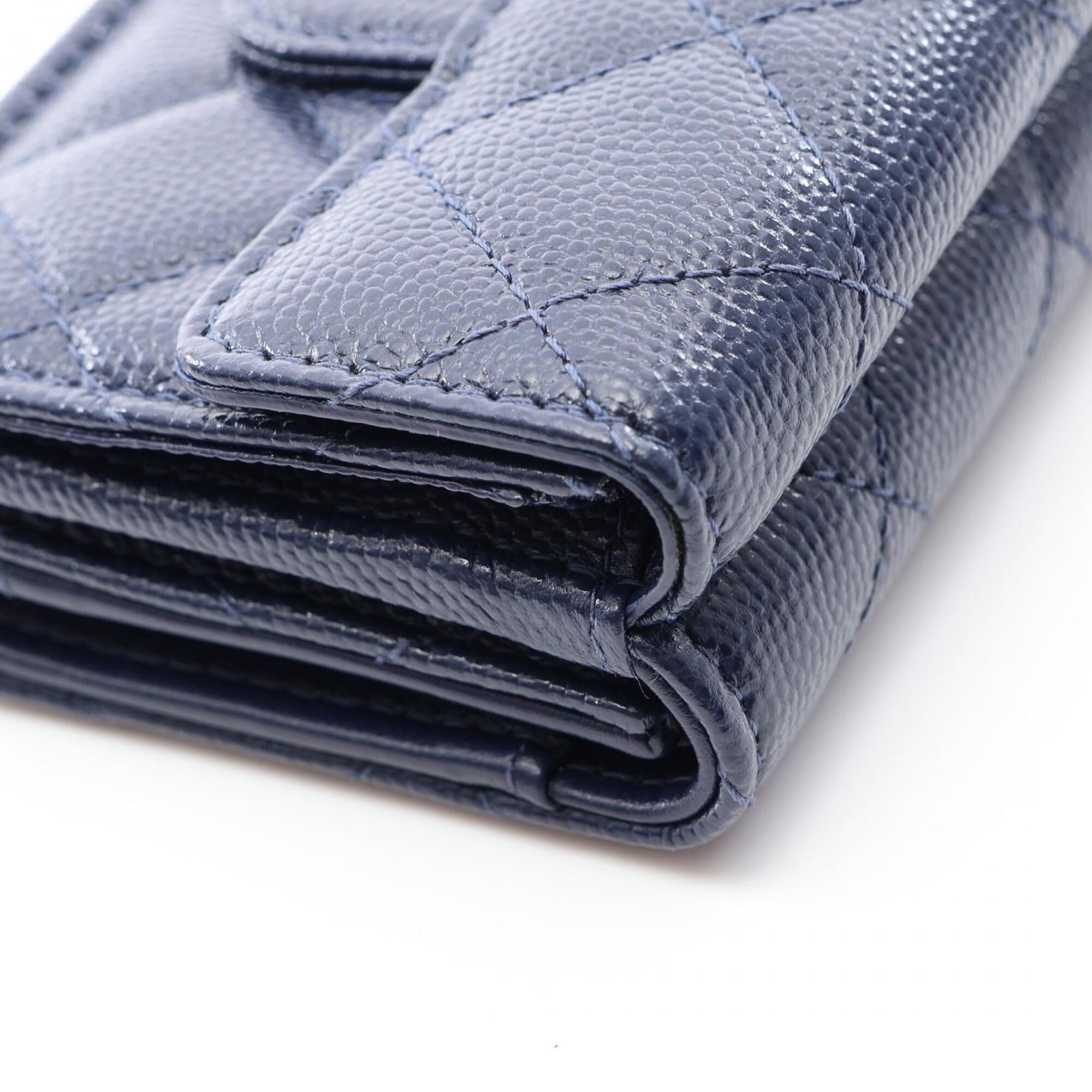 Grained Calfskin Wallet (Tri-Fold) (Pre-Owned) - Chanel - Modalova