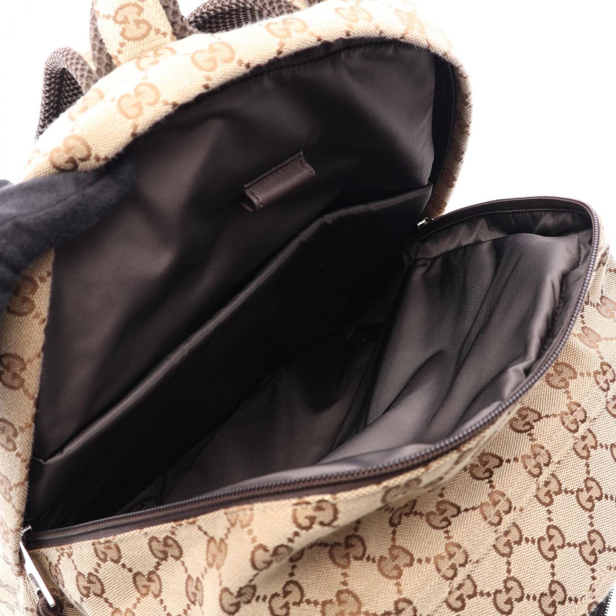 Canvas Leather Backpack Handbag (Pre-Owned) - Gucci - Modalova