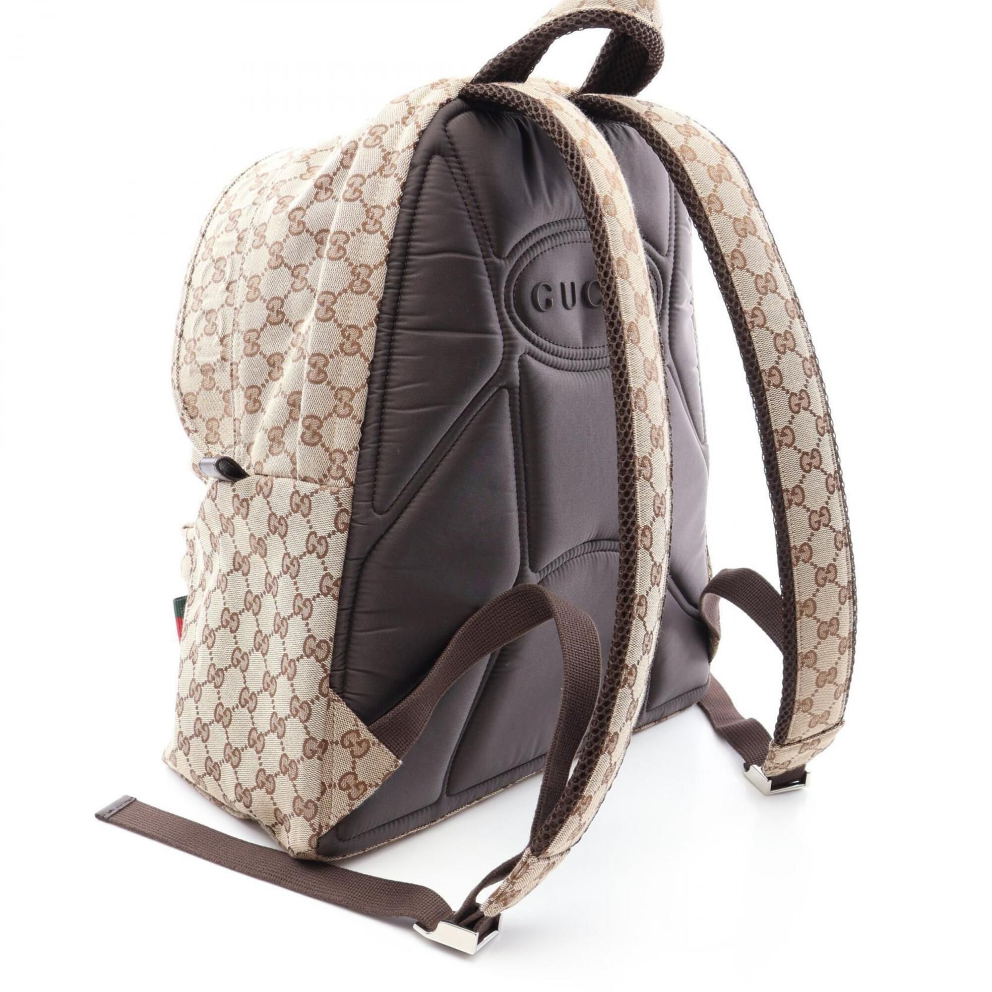 Canvas Leather Backpack Handbag (Pre-Owned) - Gucci - Modalova