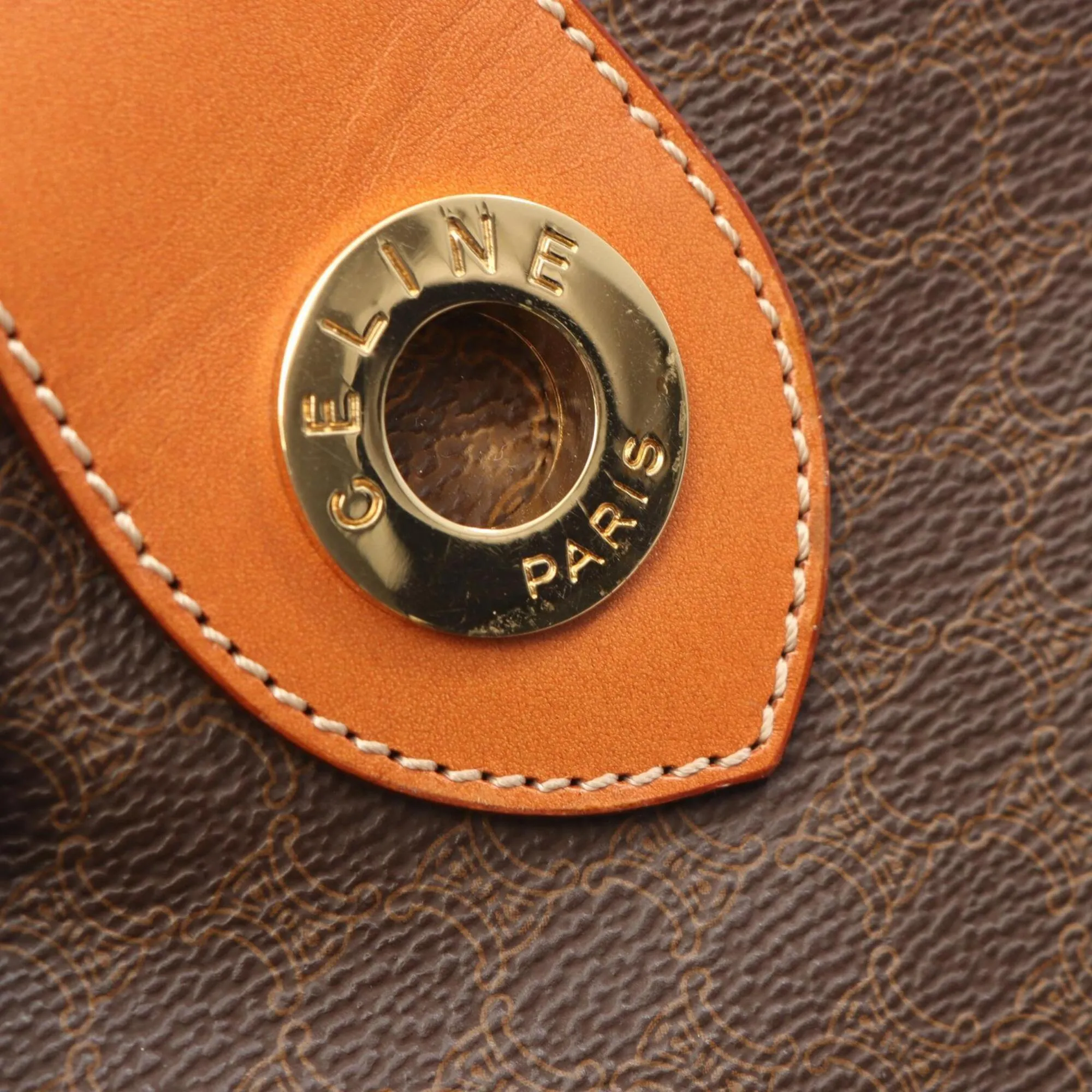 Coated Canvas Leather Handbag (Pre-Owned) - Celine - Modalova