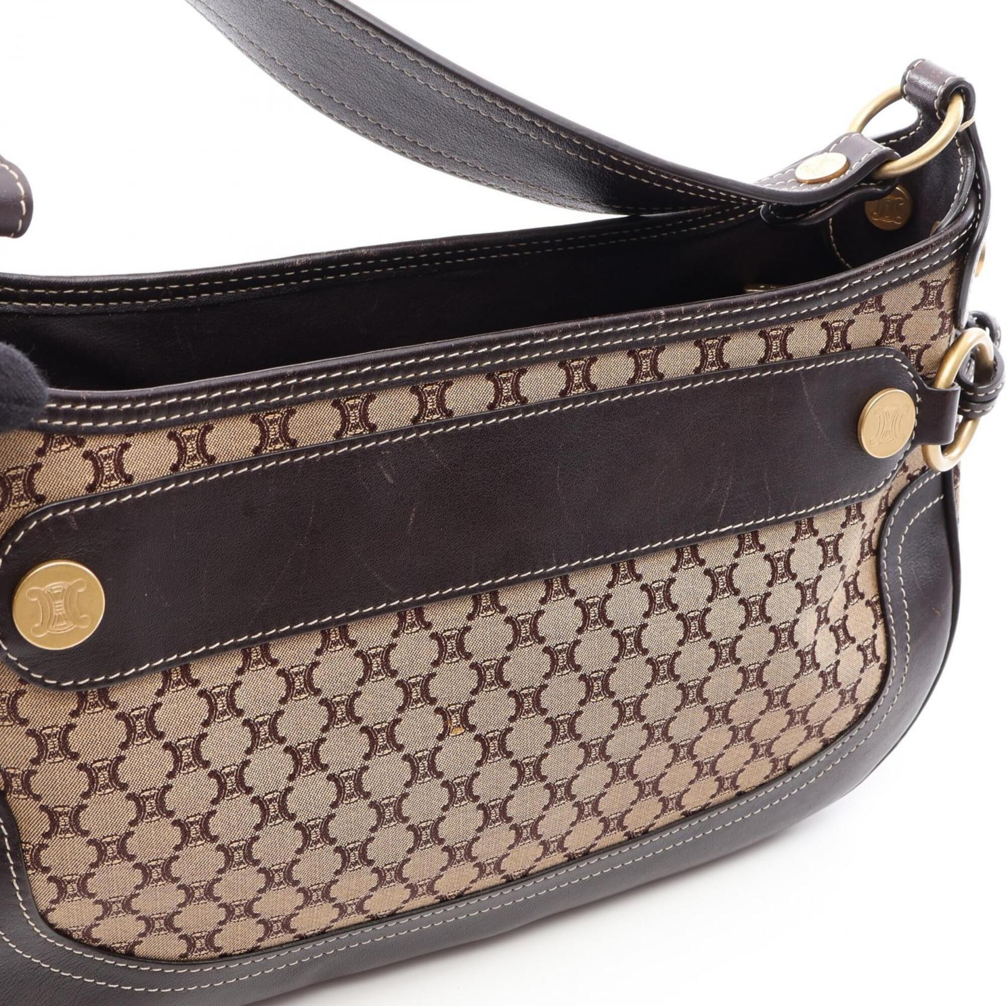 Canvas Leather Handbag Shoulder Bag (Pre-Owned) - Celine - Modalova