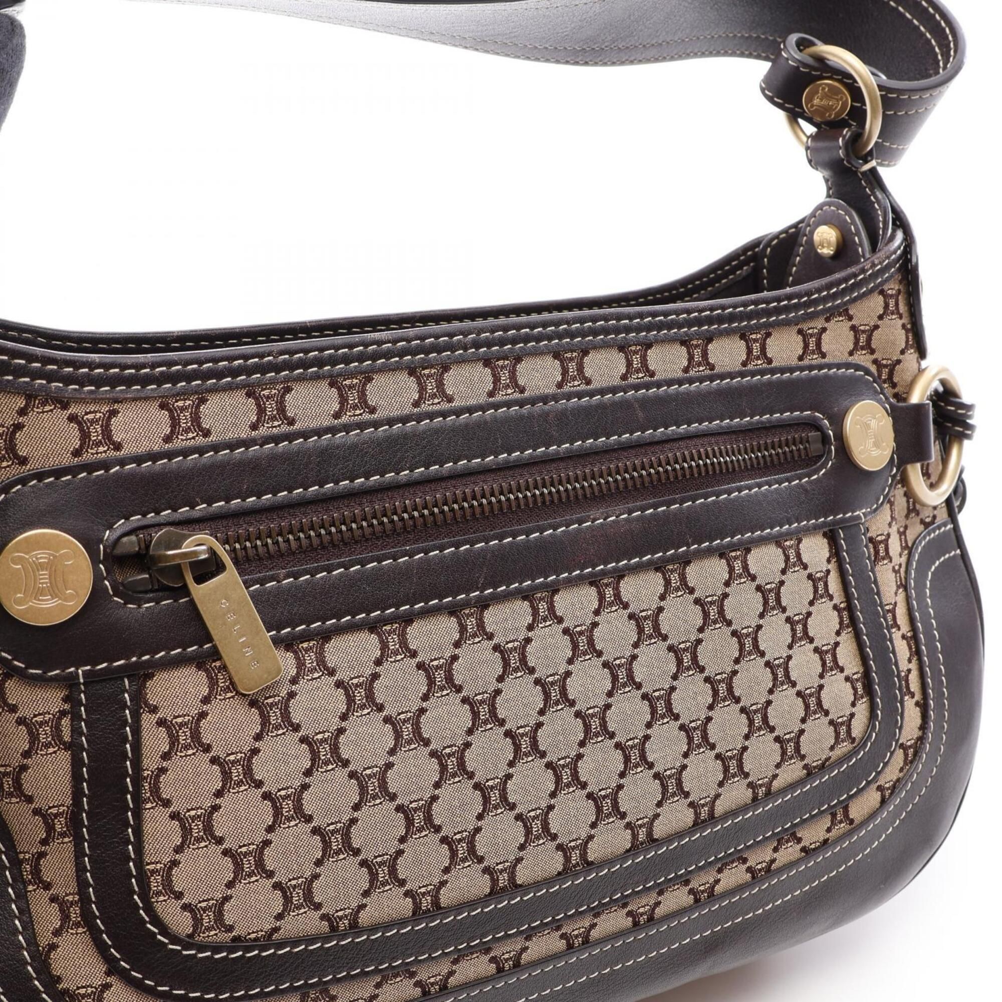 Canvas Leather Handbag Shoulder Bag (Pre-Owned) - Celine - Modalova