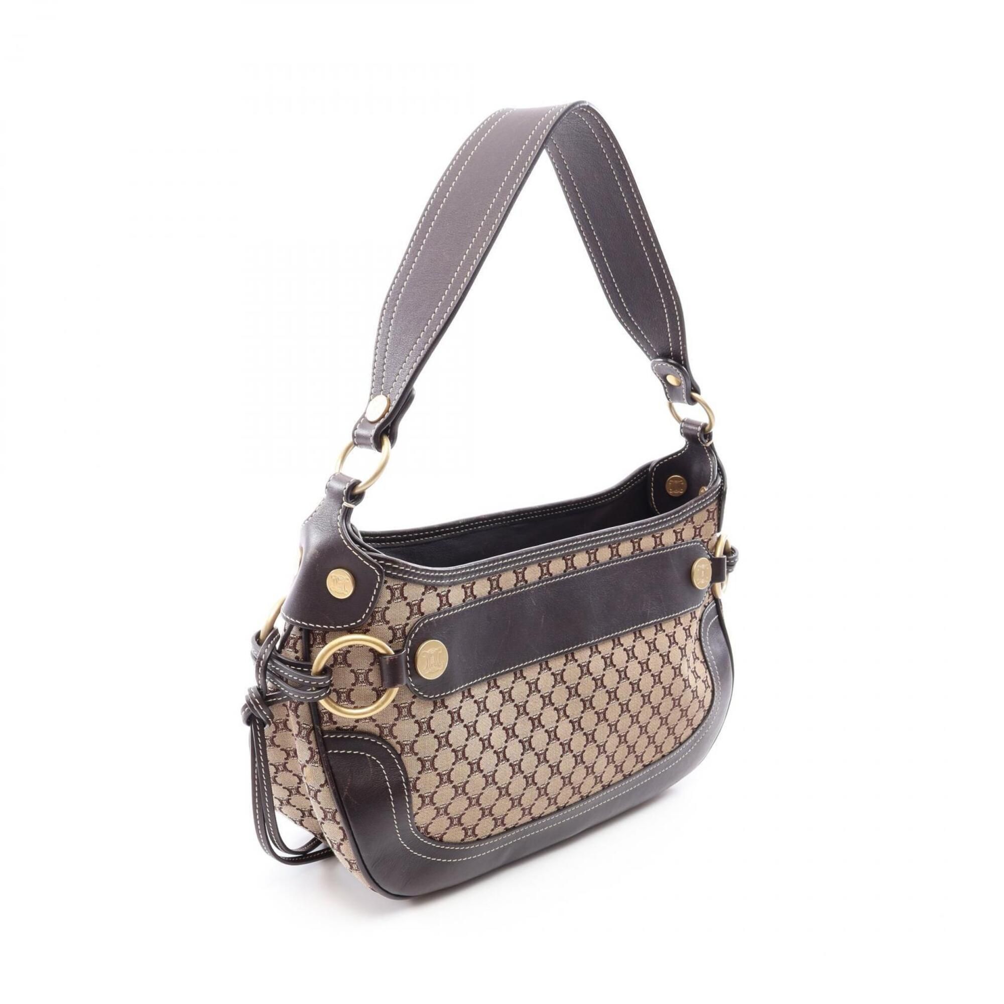 Canvas Leather Handbag Shoulder Bag (Pre-Owned) - Celine - Modalova