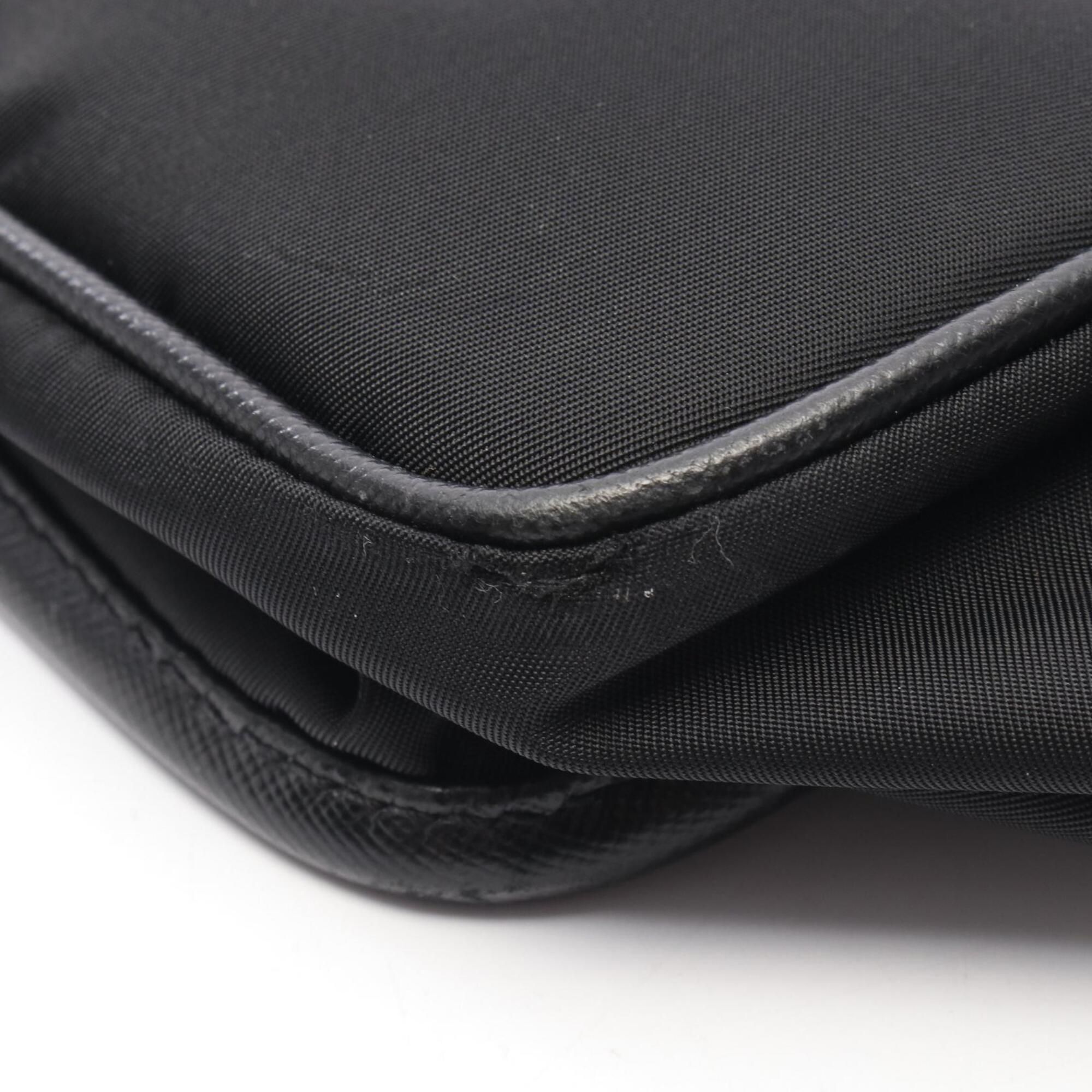 Nylon Leather Handbag Messenger Bag Shoulder Bag (Pre-Owned) - Prada - Modalova