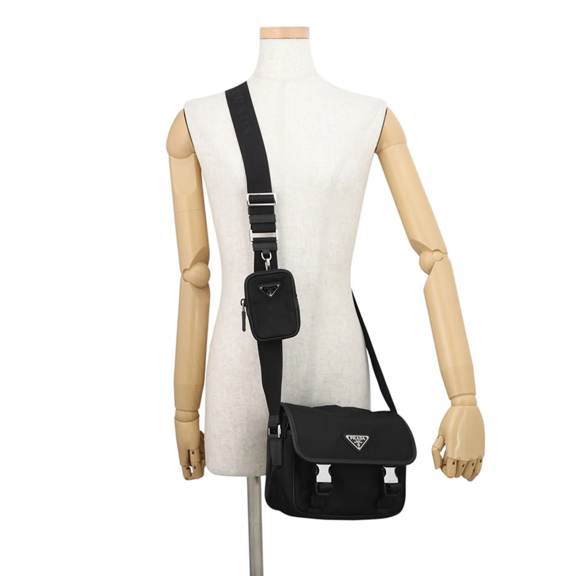 Nylon Leather Handbag Pouch Shoulder Bag (Pre-Owned) - Prada - Modalova