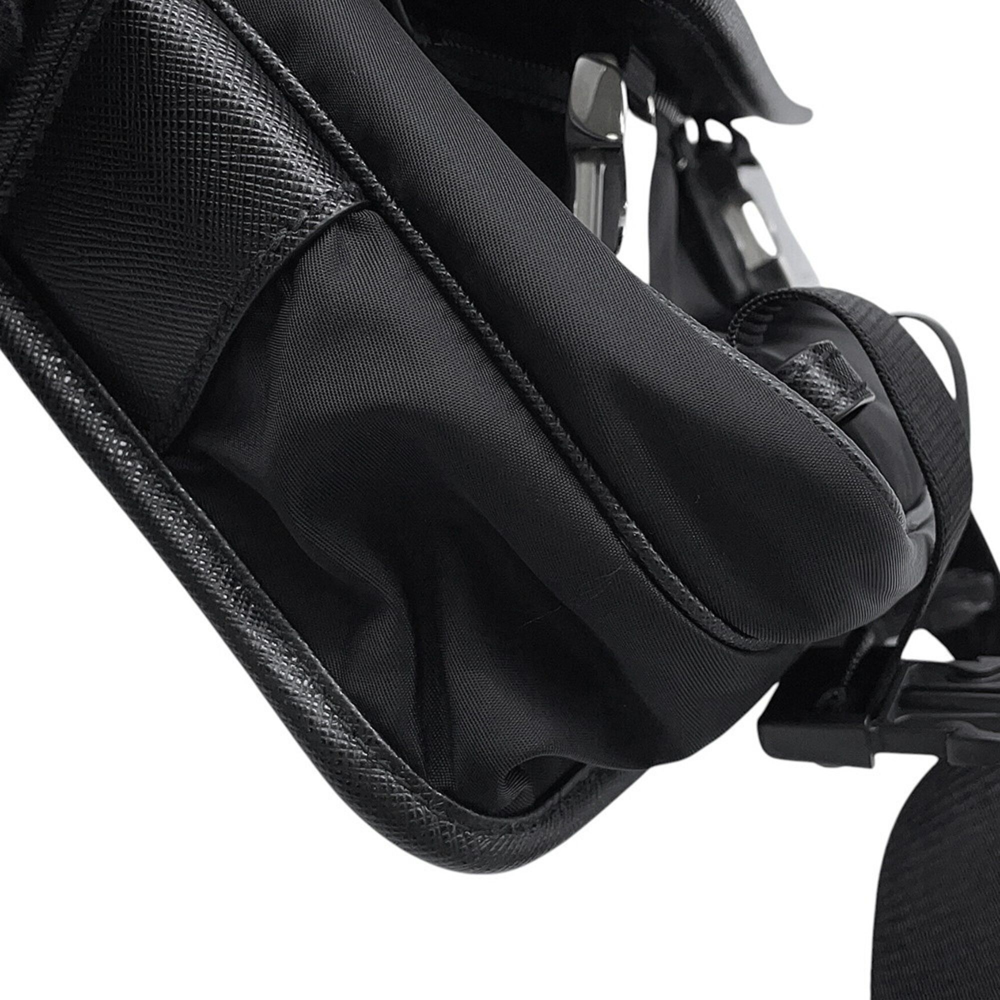Nylon Leather Handbag Pouch Shoulder Bag (Pre-Owned) - Prada - Modalova