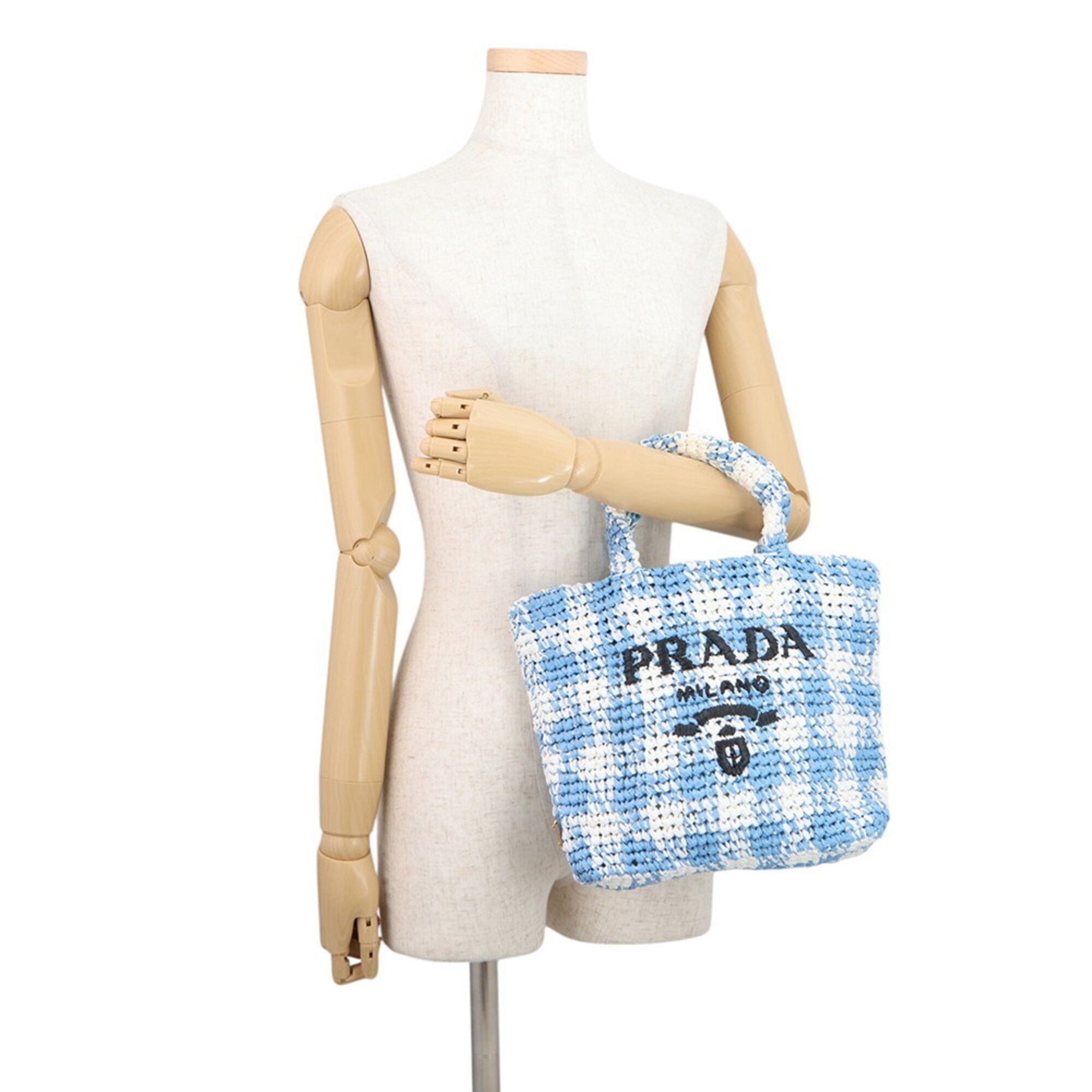 Raffia Handbag Tote Bag (Pre-Owned) - Prada - Modalova
