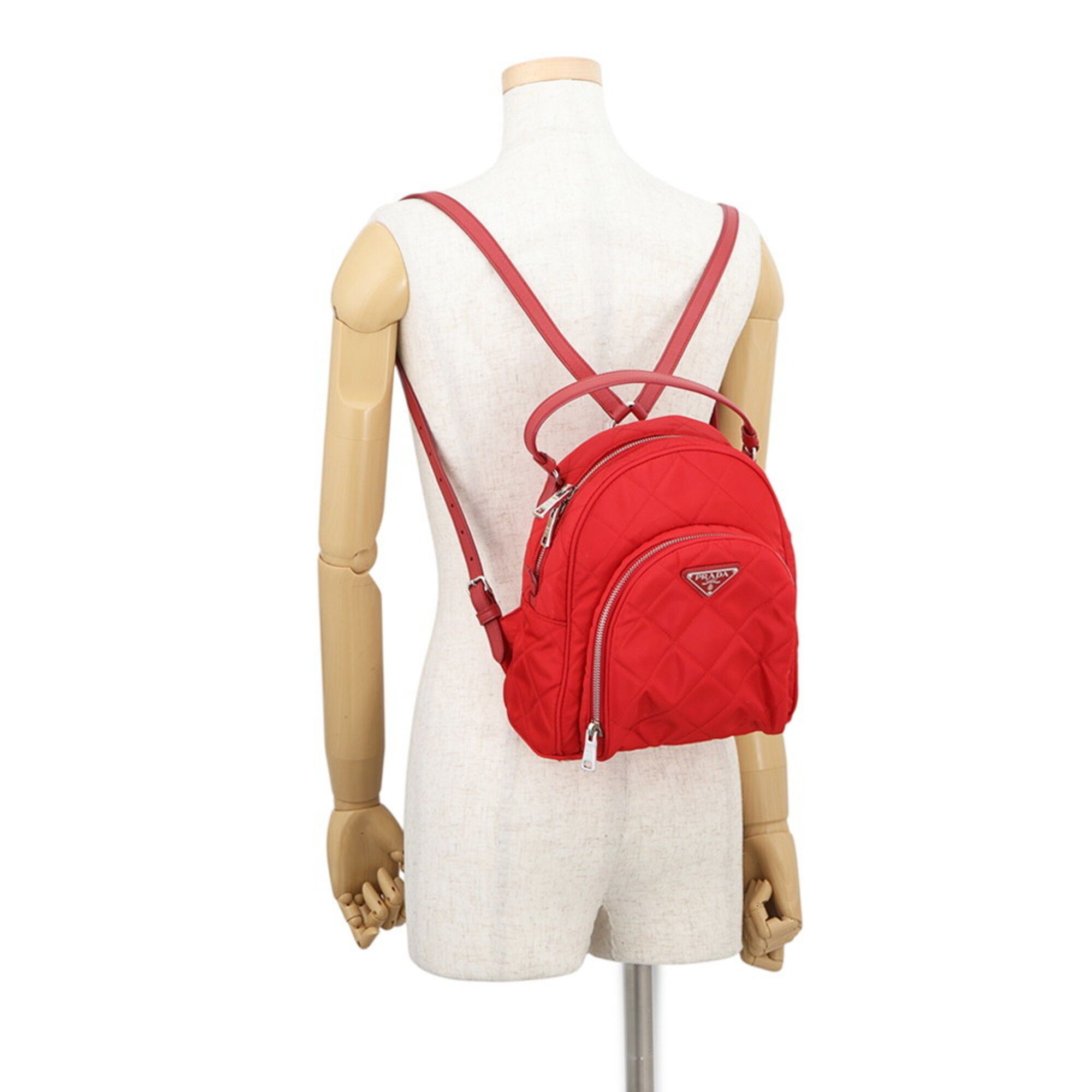 Nylon Leather Backpack (Pre-Owned) - Prada - Modalova