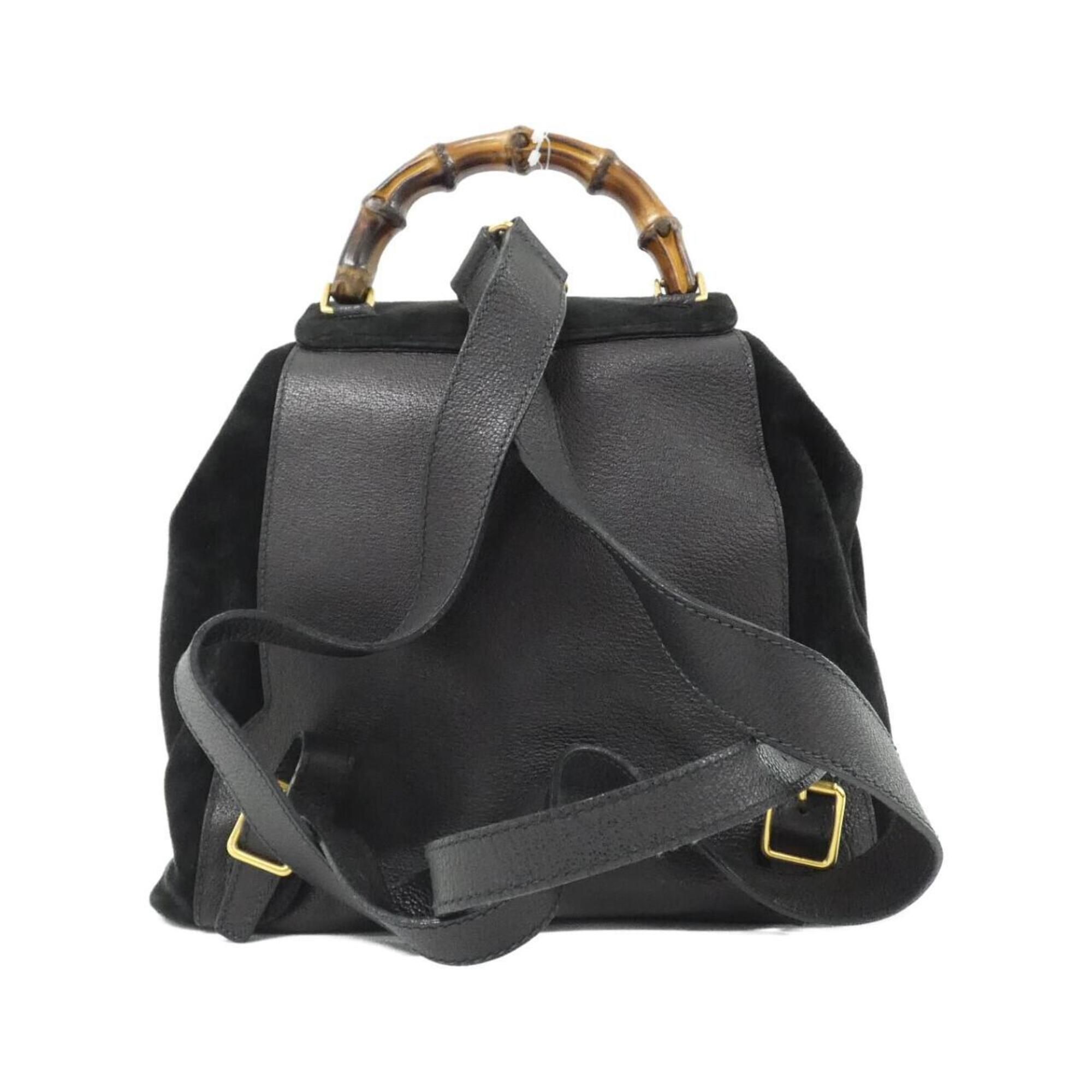Suede Leather Backpack (Pre-Owned) - Gucci - Modalova