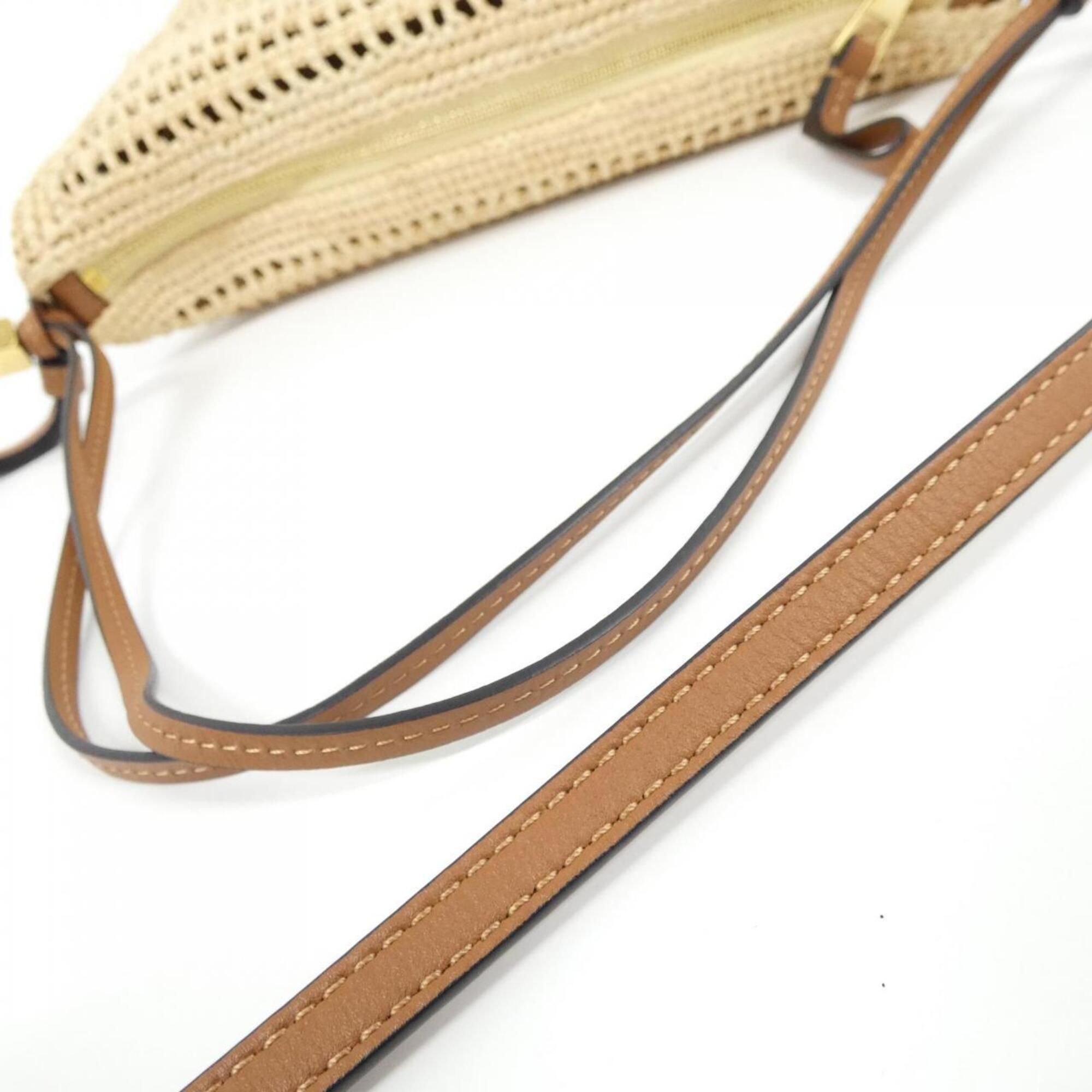 Raffia Leather Shoulder Bag (Pre-Owned) - Loewe - Modalova