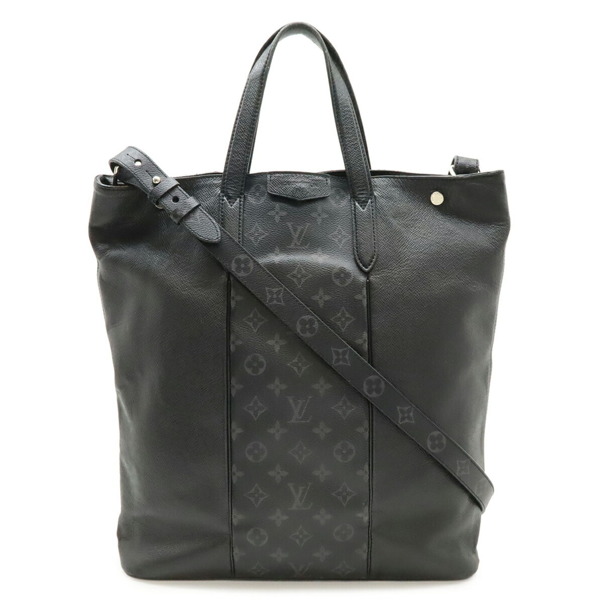 Monogram Eclipse Monogram Eclipse Taiga Leather Shoulder Bag Tote Bag (Pre-Owned) - Louis Vuitton - Modalova