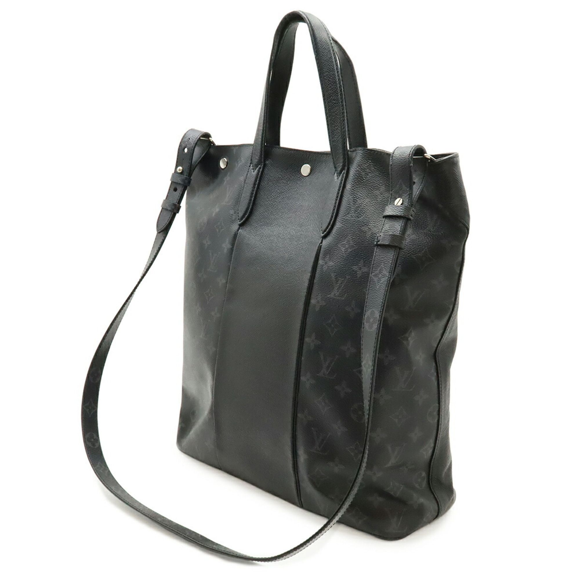 Monogram Eclipse Monogram Eclipse Taiga Leather Shoulder Bag Tote Bag (Pre-Owned) - Louis Vuitton - Modalova