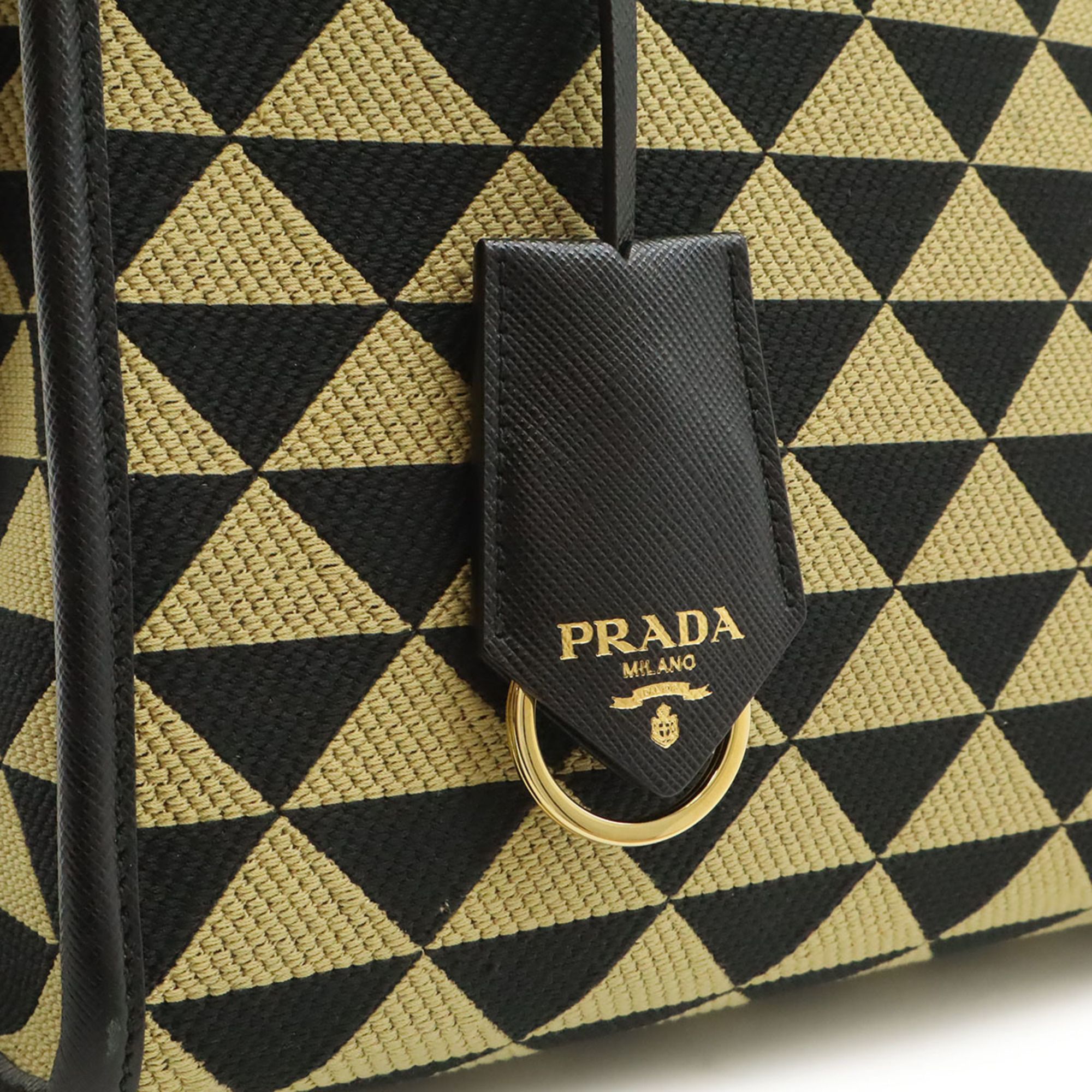 Jacquard Leather Handbag Tote Bag (Pre-Owned) - Prada - Modalova