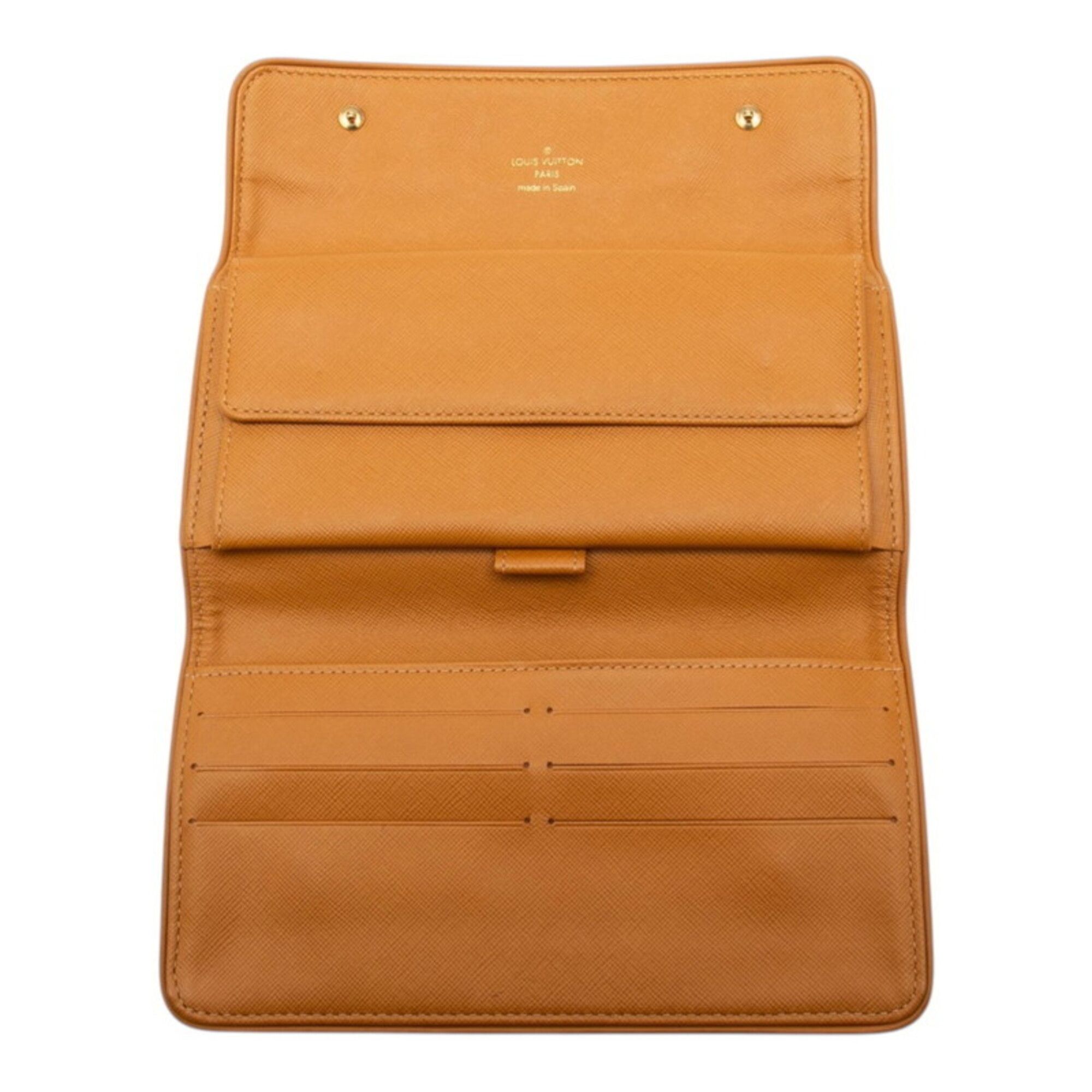Monogram Mini Canvas Leather Long Wallet (Tri-Fold) (Pre-Owned) - Louis Vuitton - Modalova