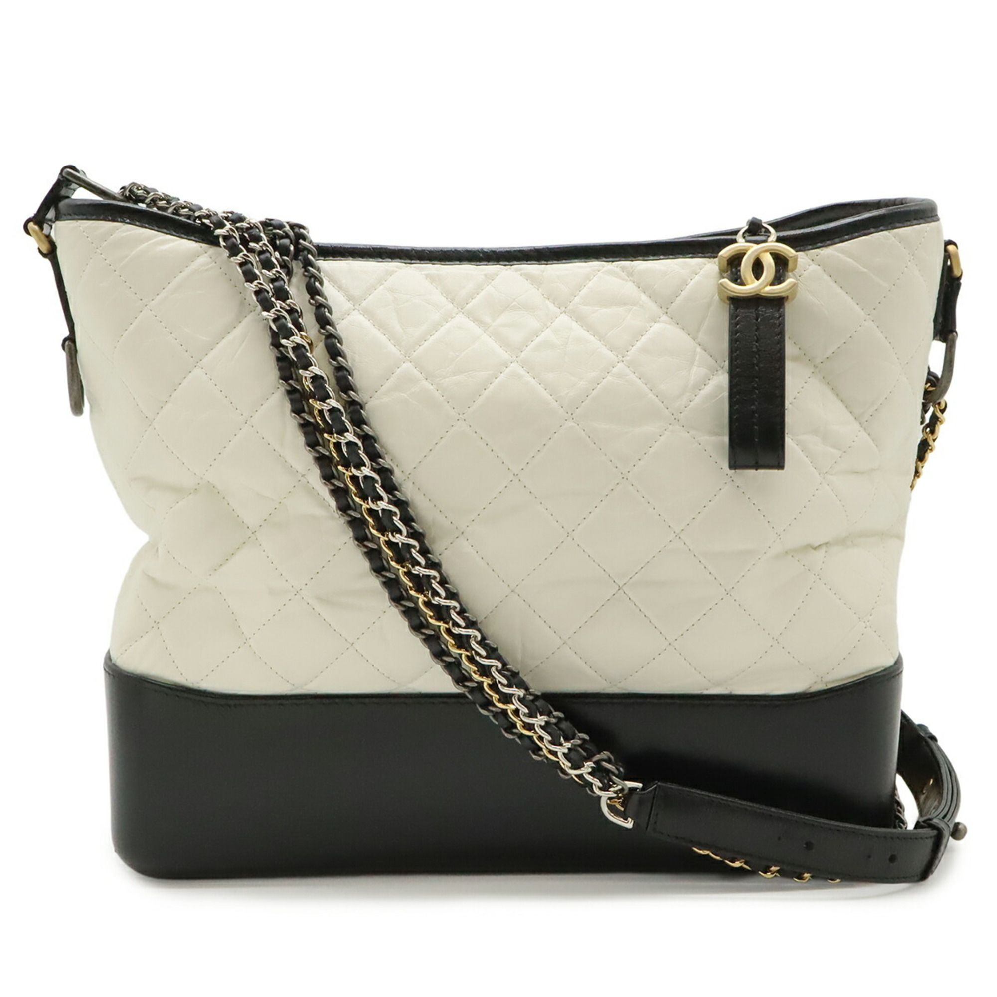 Gabriel Leather Shoulder Bag (Pre-Owned) - Chanel - Modalova
