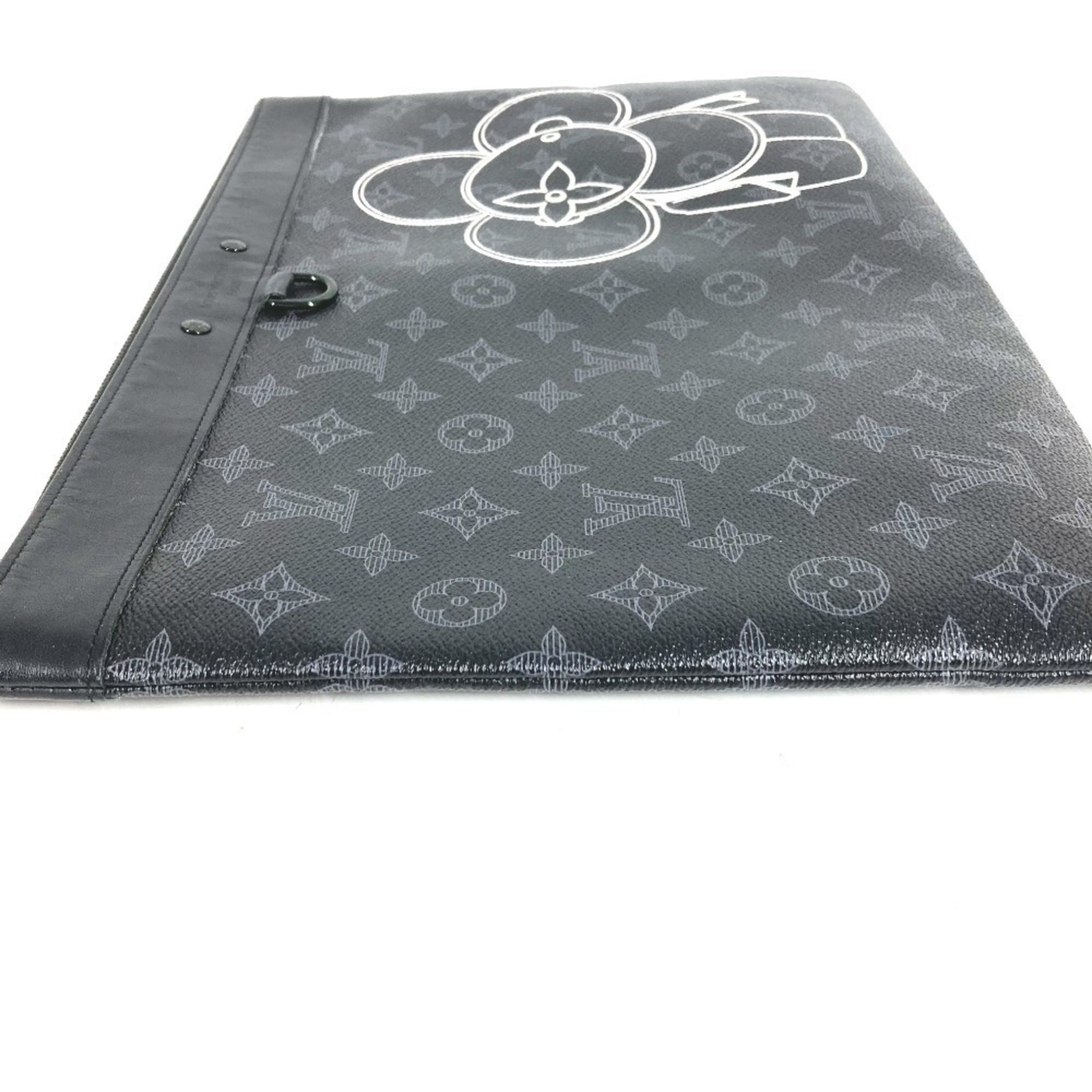 Monogram Eclipse Monogram Eclipse Clutch Bag Handbag Pochette (Pre-Owned) - Louis Vuitton - Modalova