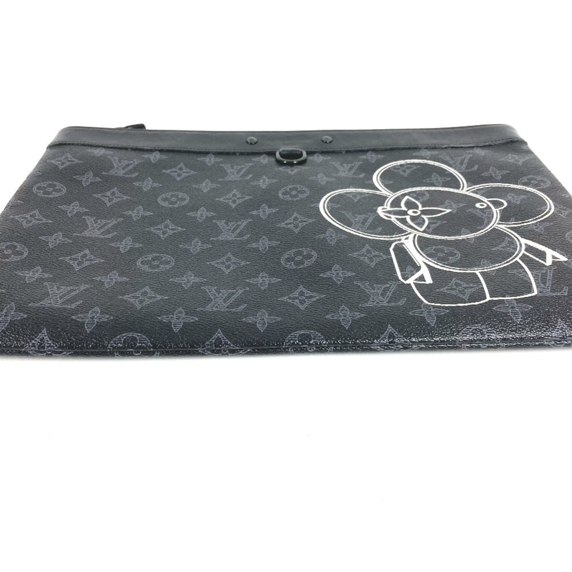 Monogram Eclipse Monogram Eclipse Clutch Bag Handbag Pochette (Pre-Owned) - Louis Vuitton - Modalova