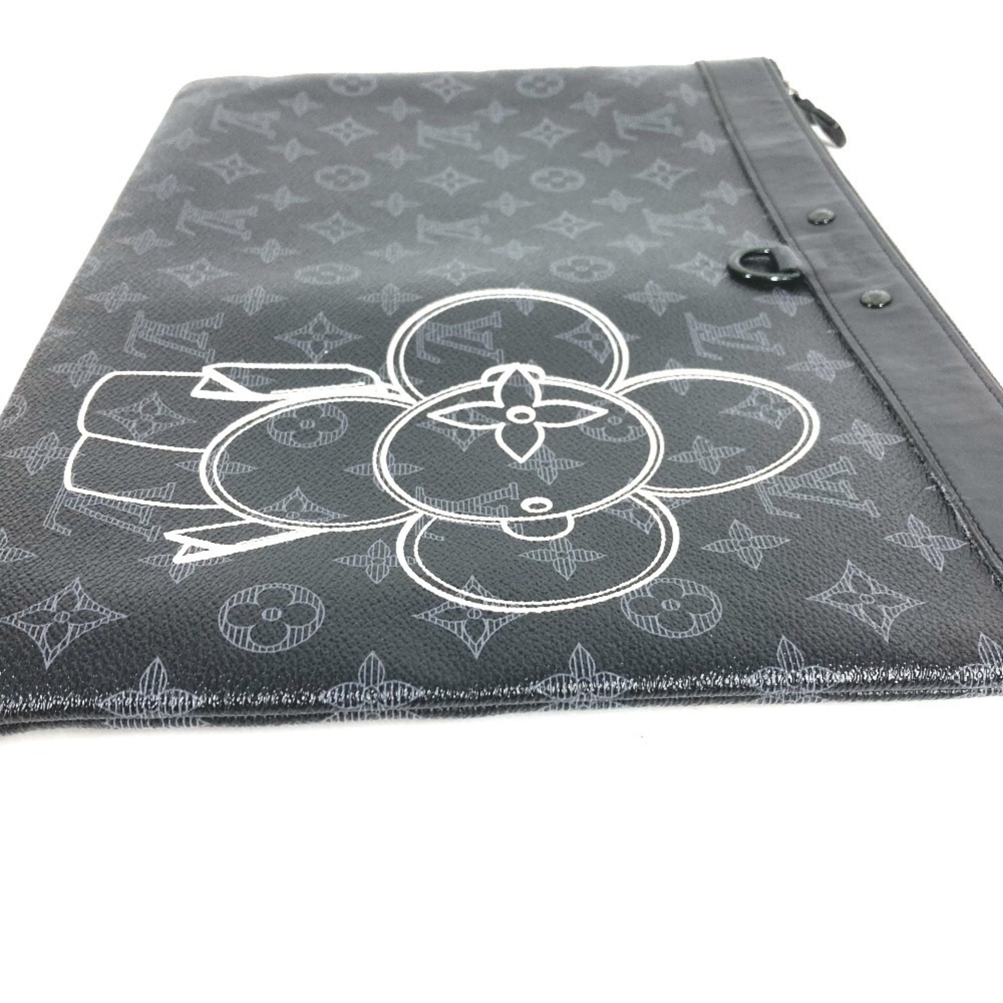 Monogram Eclipse Monogram Eclipse Clutch Bag Handbag Pochette (Pre-Owned) - Louis Vuitton - Modalova