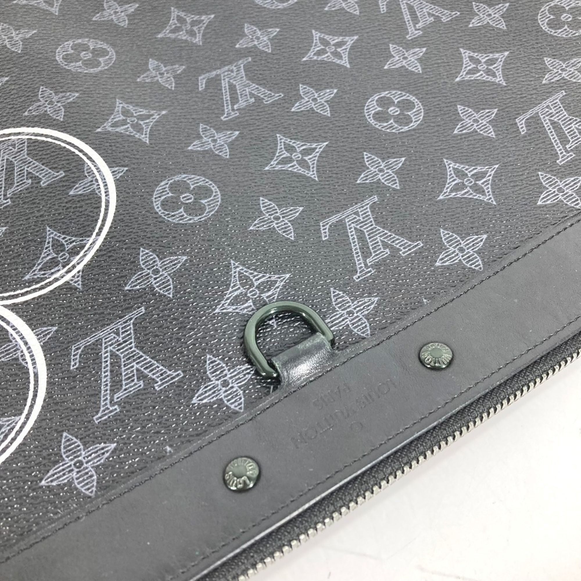 Monogram Eclipse Monogram Eclipse Clutch Bag Handbag Pochette (Pre-Owned) - Louis Vuitton - Modalova