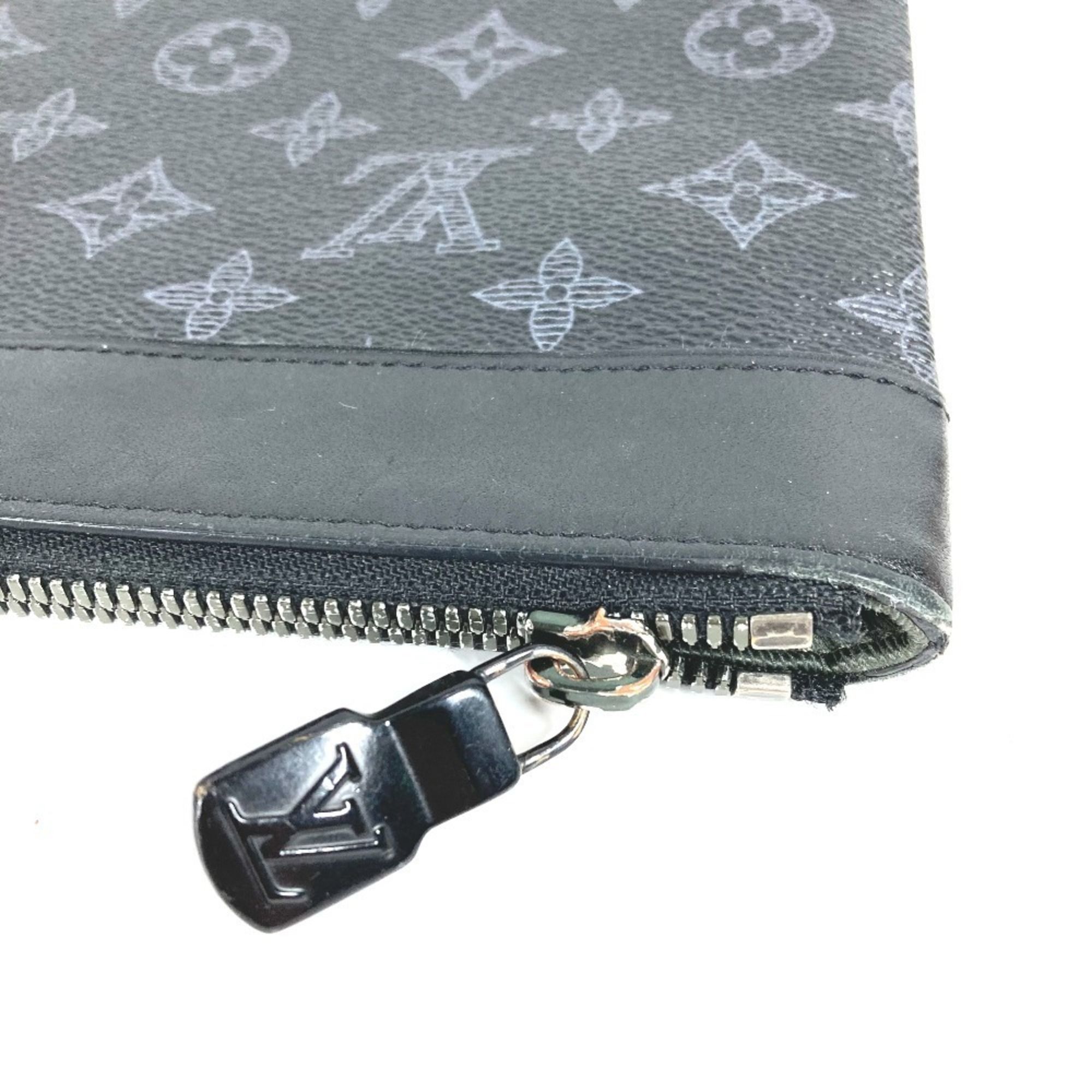 Monogram Eclipse Monogram Eclipse Clutch Bag Handbag Pochette (Pre-Owned) - Louis Vuitton - Modalova