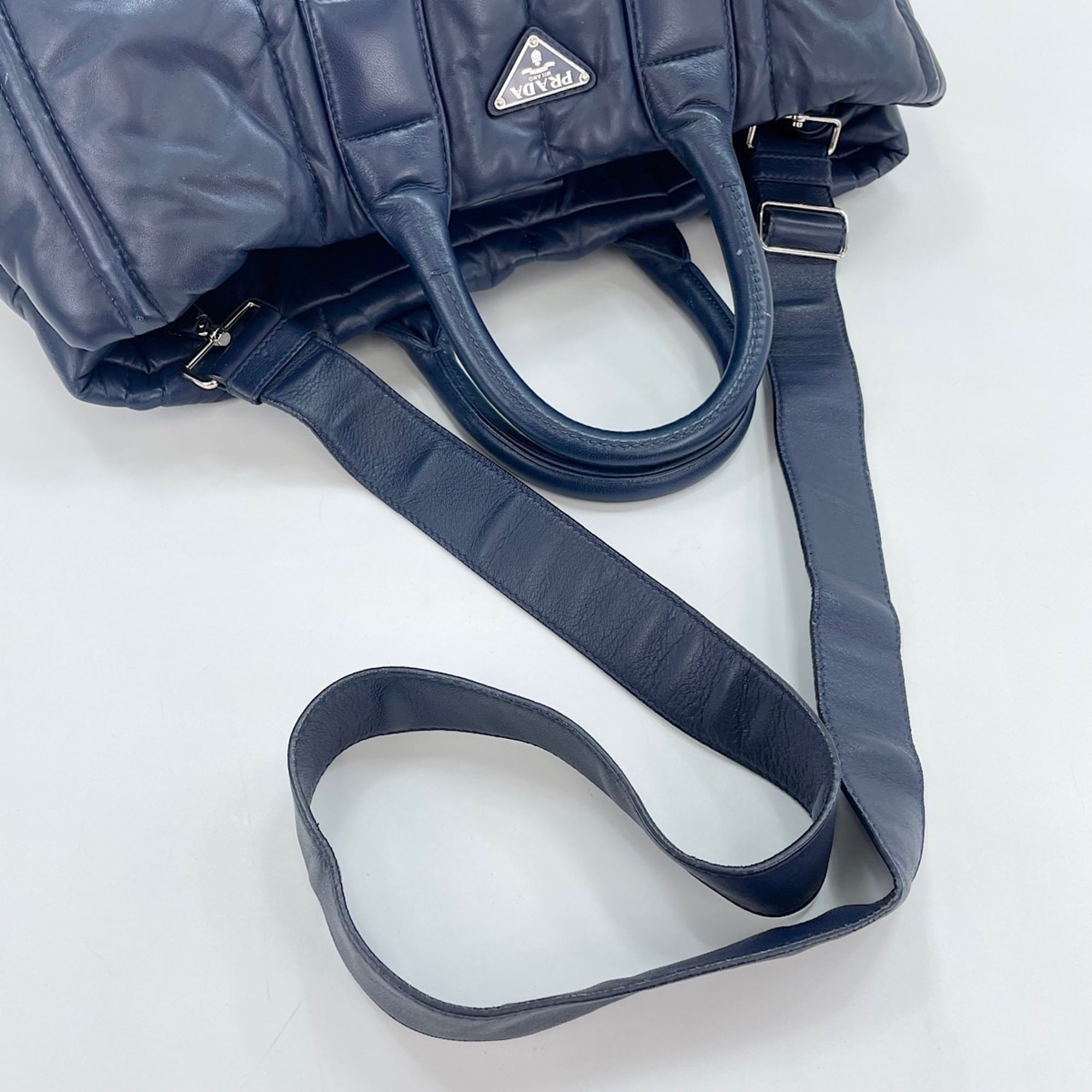 Prada Navy Tote Bag (Pre-Owned) - Prada - Modalova