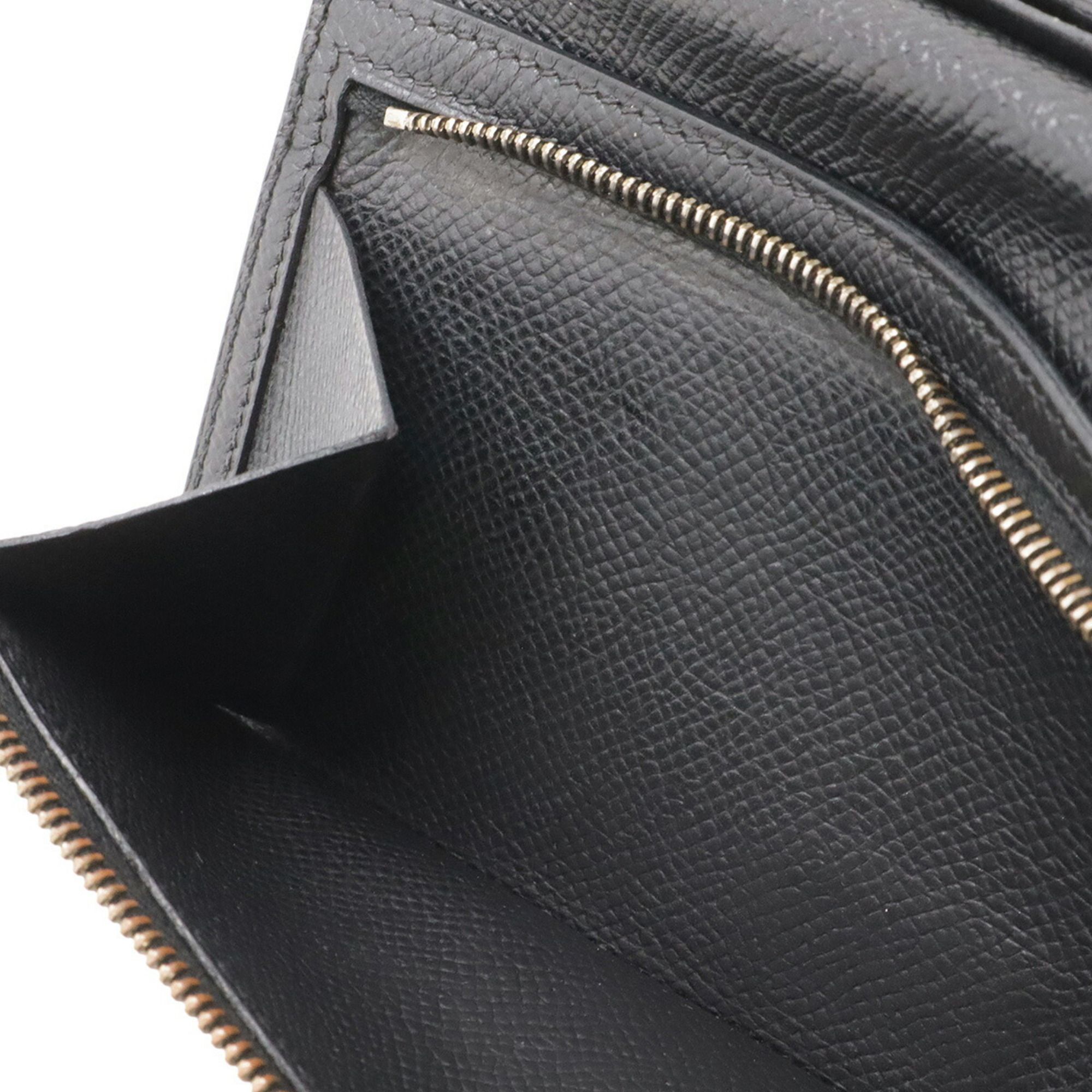 Courchevel Leather Long Wallet (Tri-Fold) (Pre-Owned) - Hermes - Modalova
