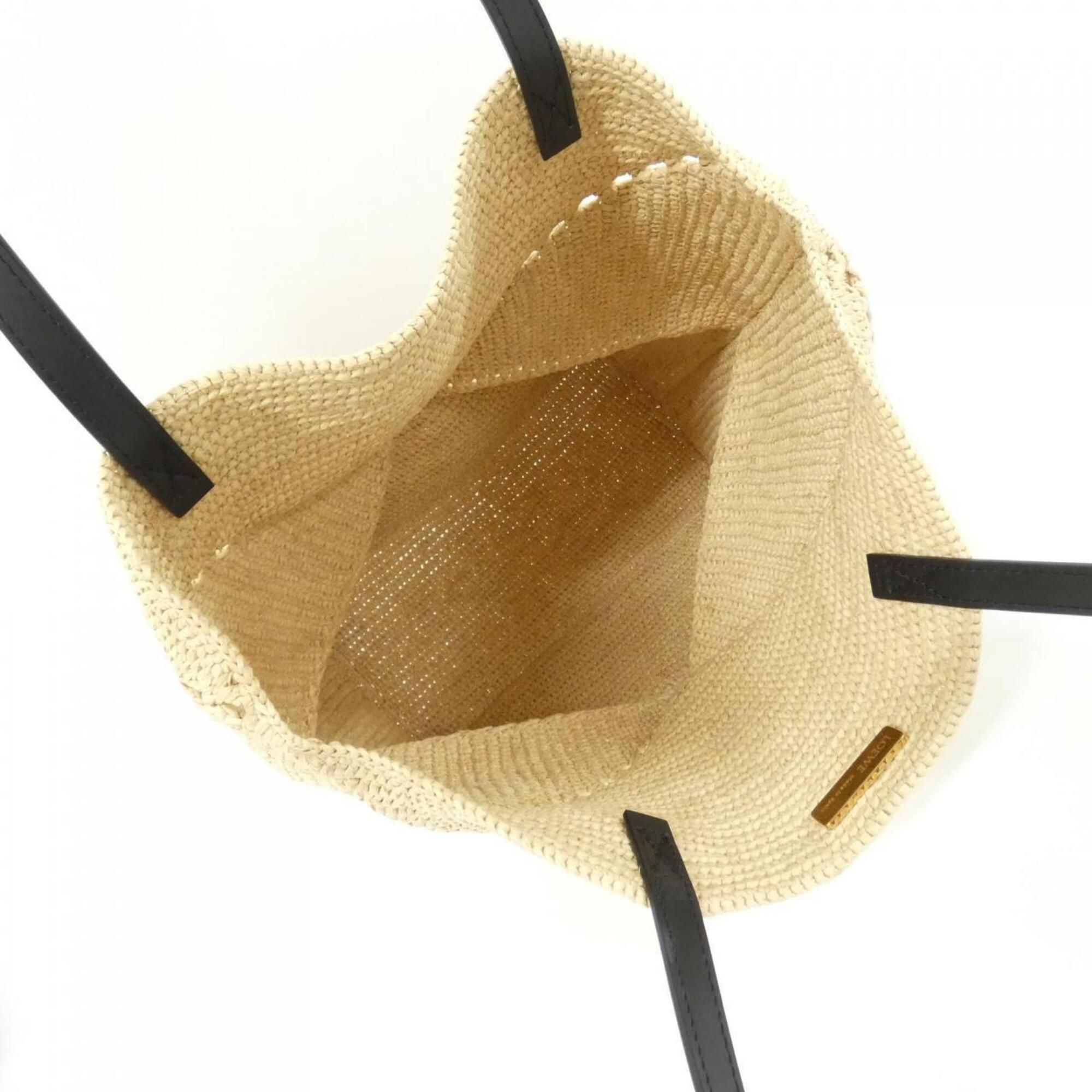 Raffia Leather Handbag (Pre-Owned) - Loewe - Modalova