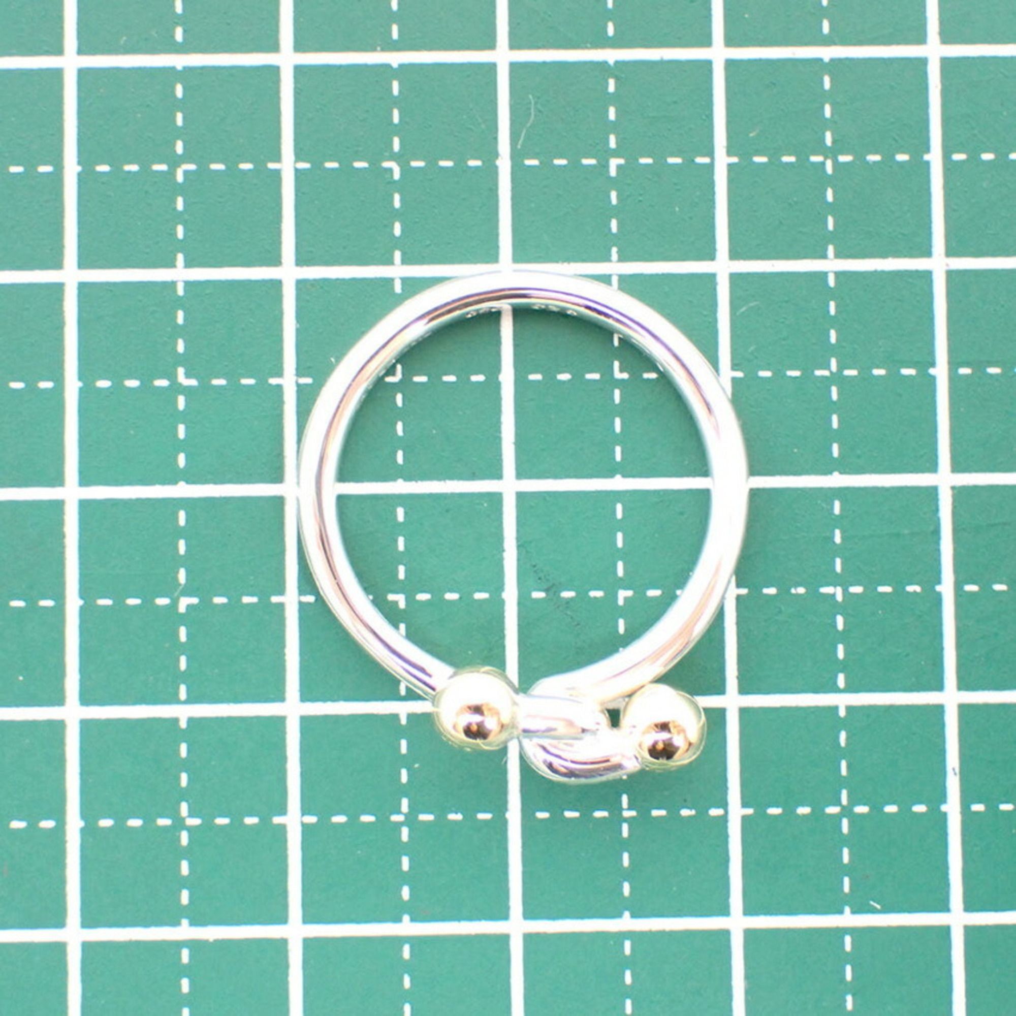 Yellow Gold (18K) Sterling Silver 925 Band Ring (Pre-Owned) - Tiffany - Modalova