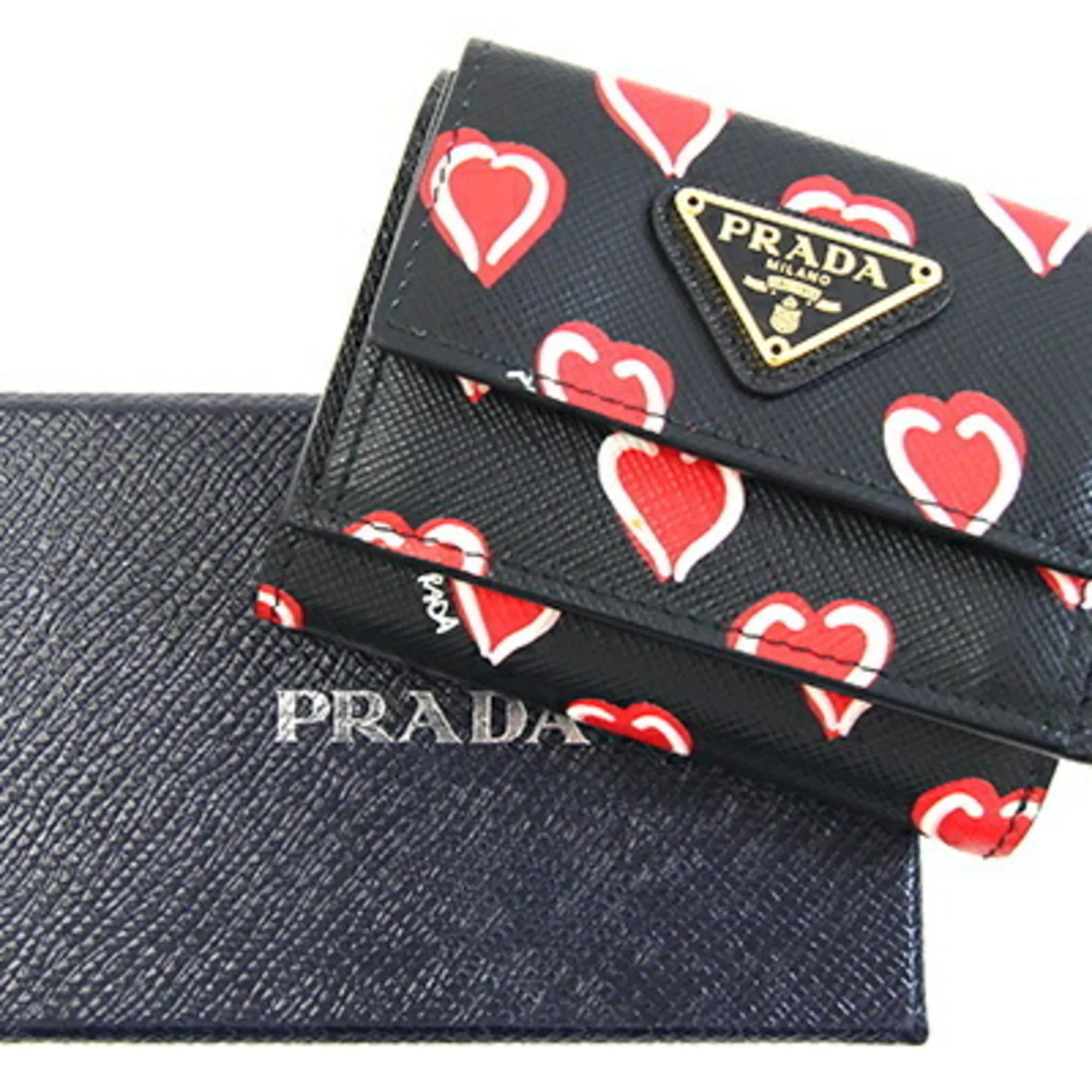 Leather Wallet (Tri-Fold) (Pre-Owned) - Prada - Modalova