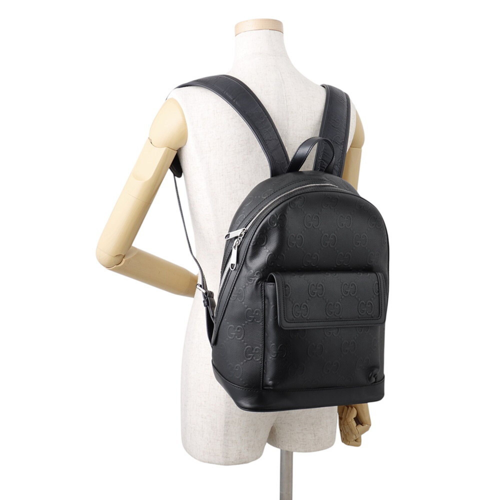 Embossed Leather Backpack (Pre-Owned) - Gucci - Modalova