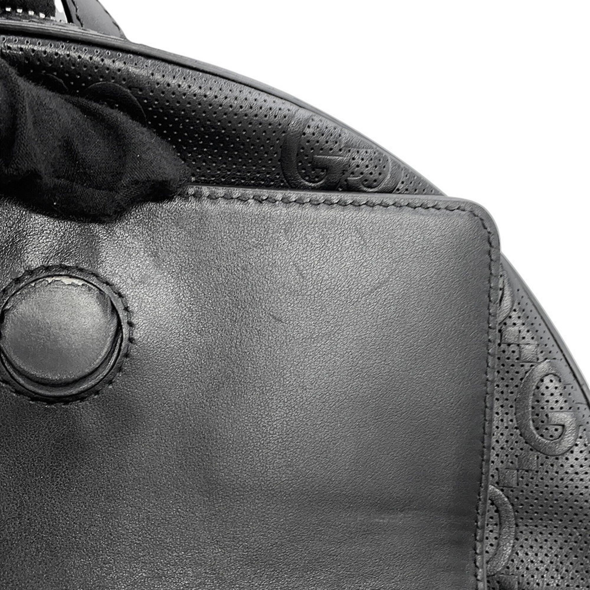 Embossed Leather Backpack (Pre-Owned) - Gucci - Modalova