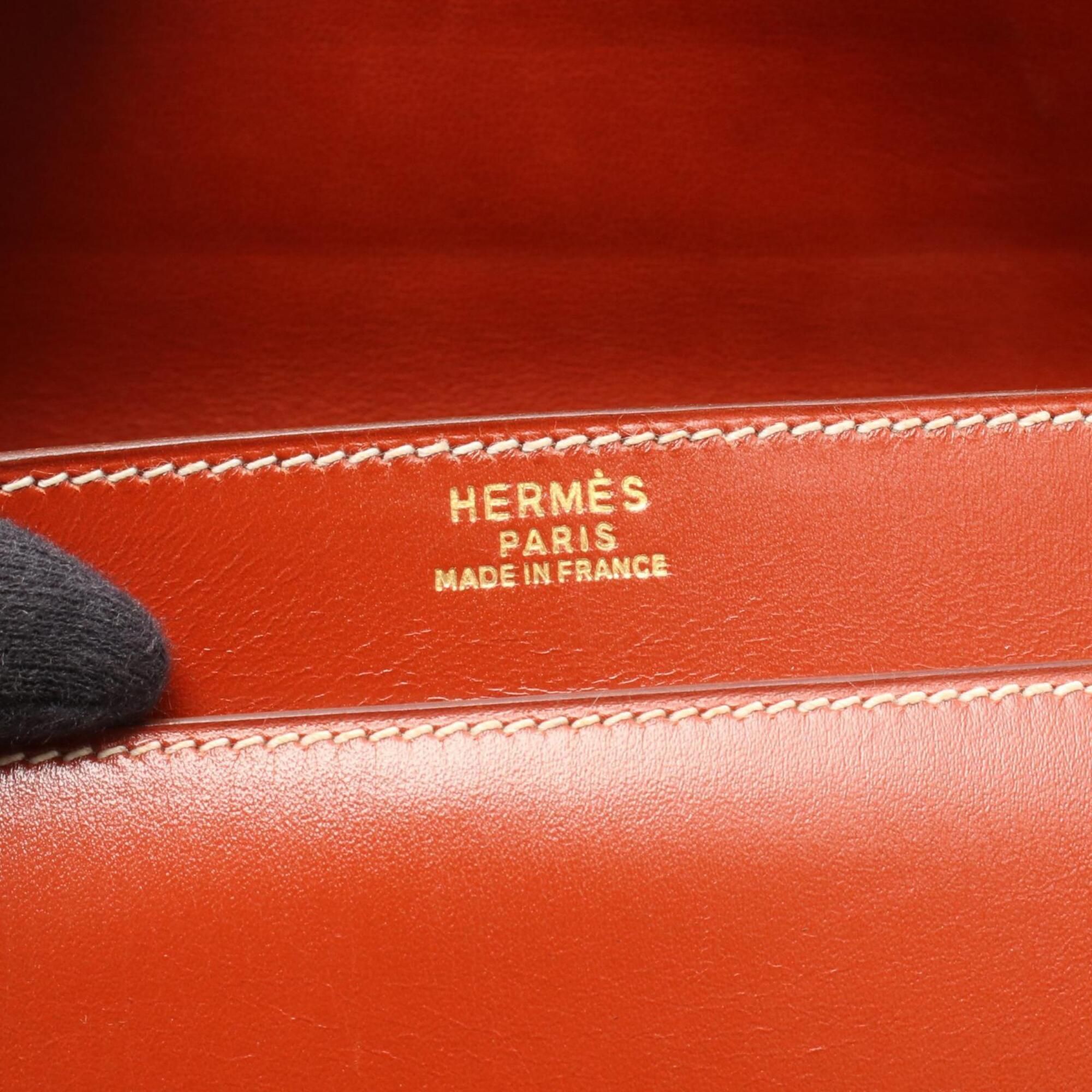 Box Calf Leather Leather Handbag (Pre-Owned) - Hermes - Modalova