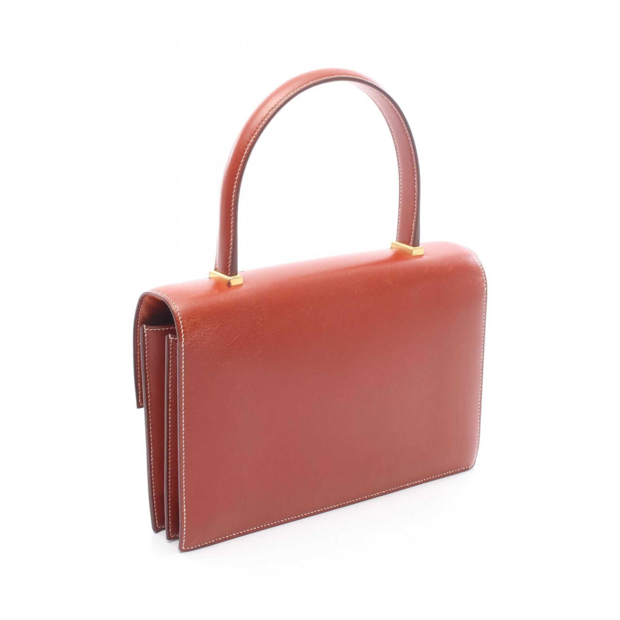 Box Calf Leather Leather Handbag (Pre-Owned) - Hermes - Modalova