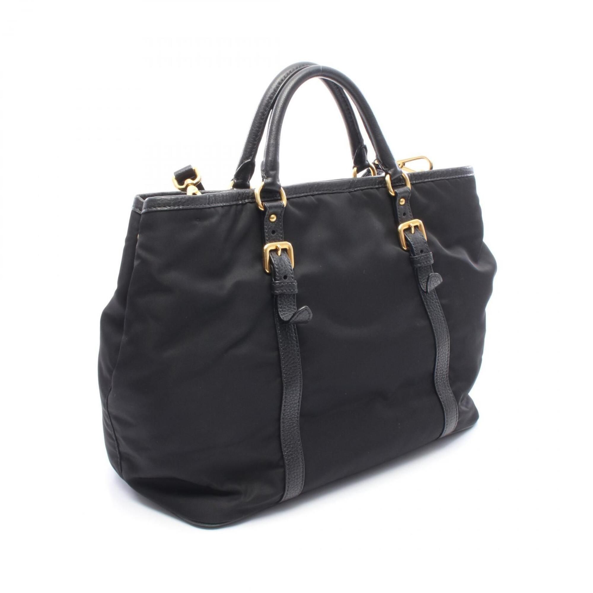 Nylon Leather Handbag (Pre-Owned) - Prada - Modalova
