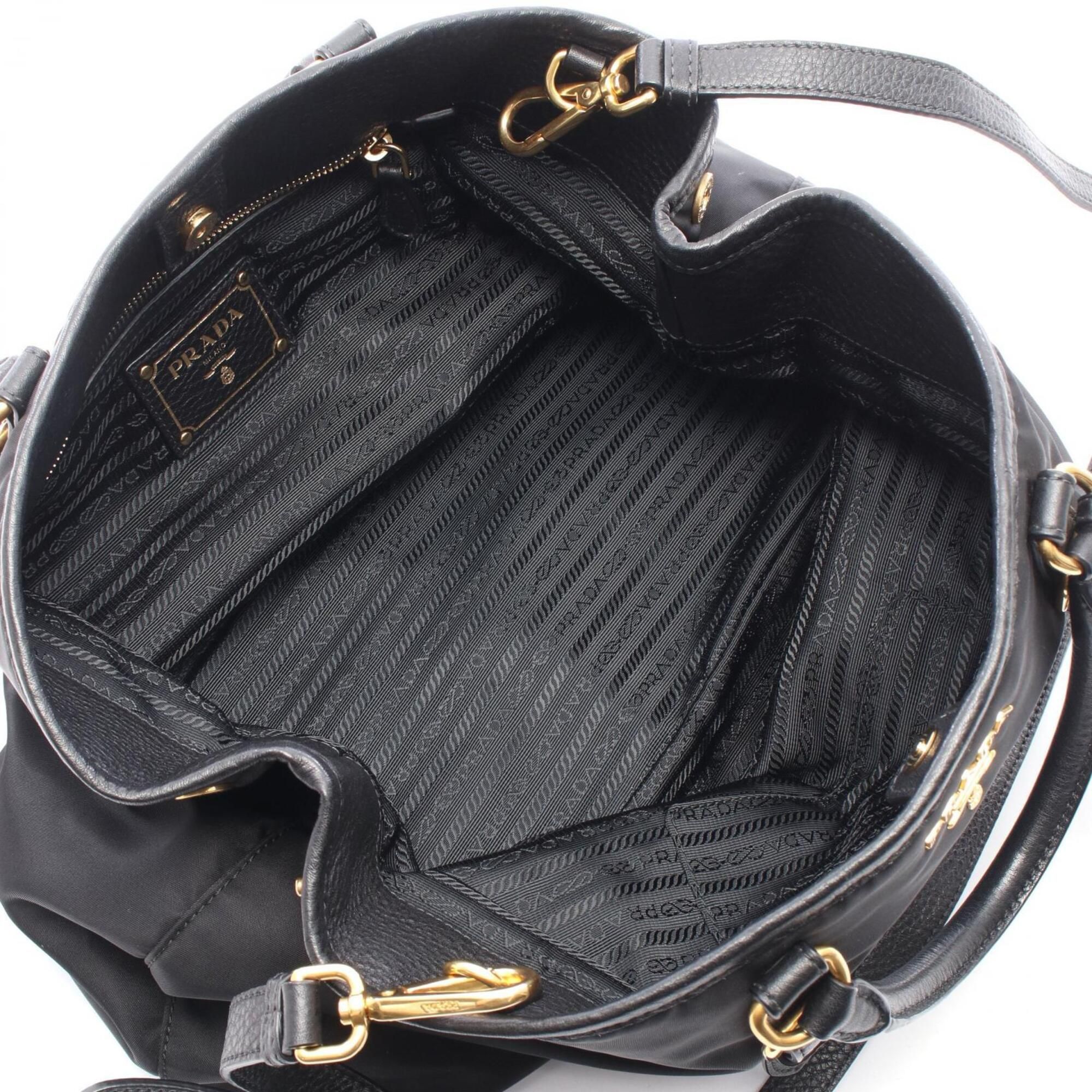Nylon Leather Handbag (Pre-Owned) - Prada - Modalova