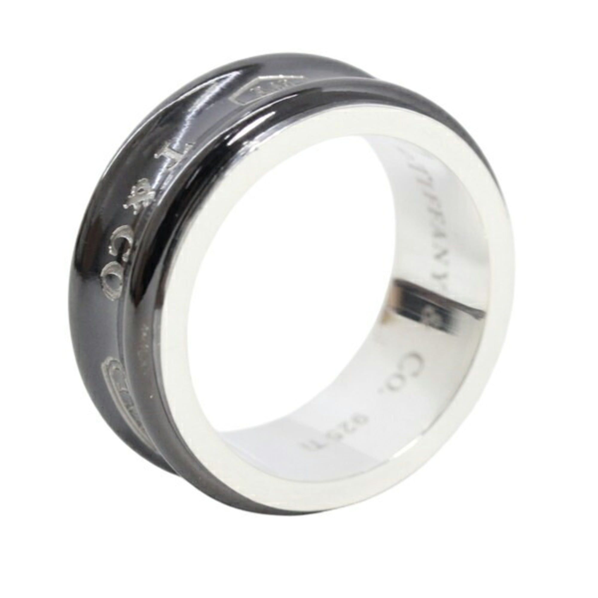 Silver 925 Titanium Band Ring (Pre-Owned) - Tiffany - Modalova