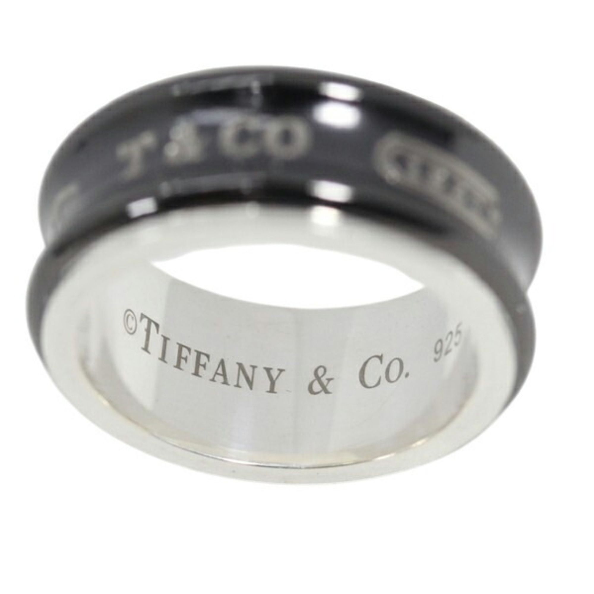 Silver 925 Titanium Band Ring (Pre-Owned) - Tiffany - Modalova