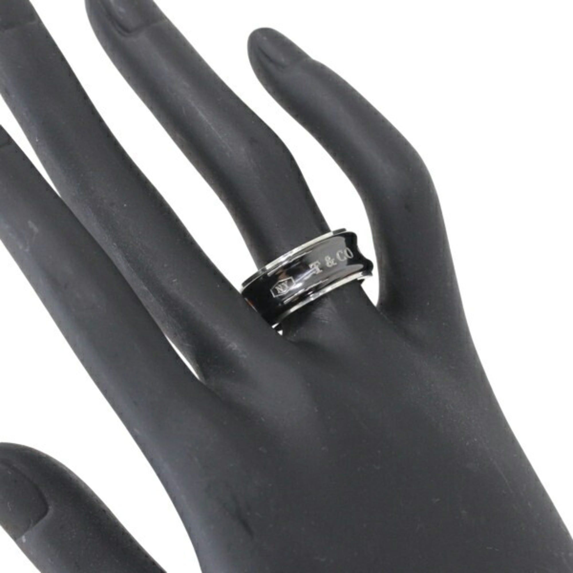 Silver 925 Titanium Band Ring (Pre-Owned) - Tiffany - Modalova