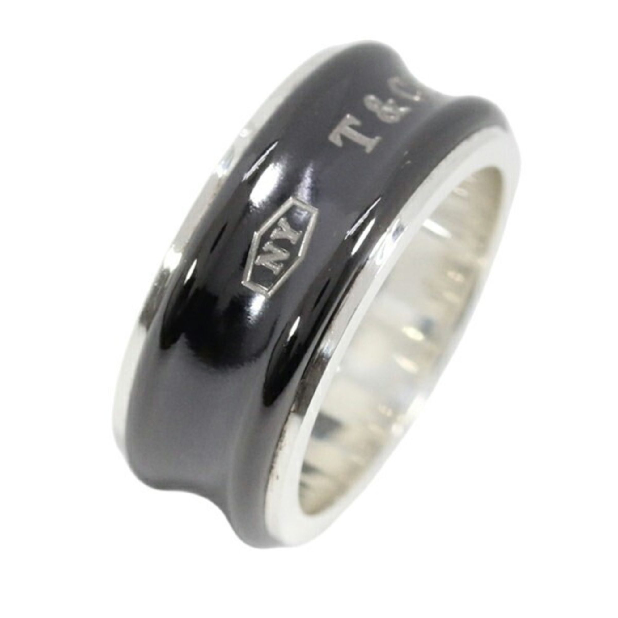 Silver 925 Titanium Band Ring (Pre-Owned) - Tiffany - Modalova