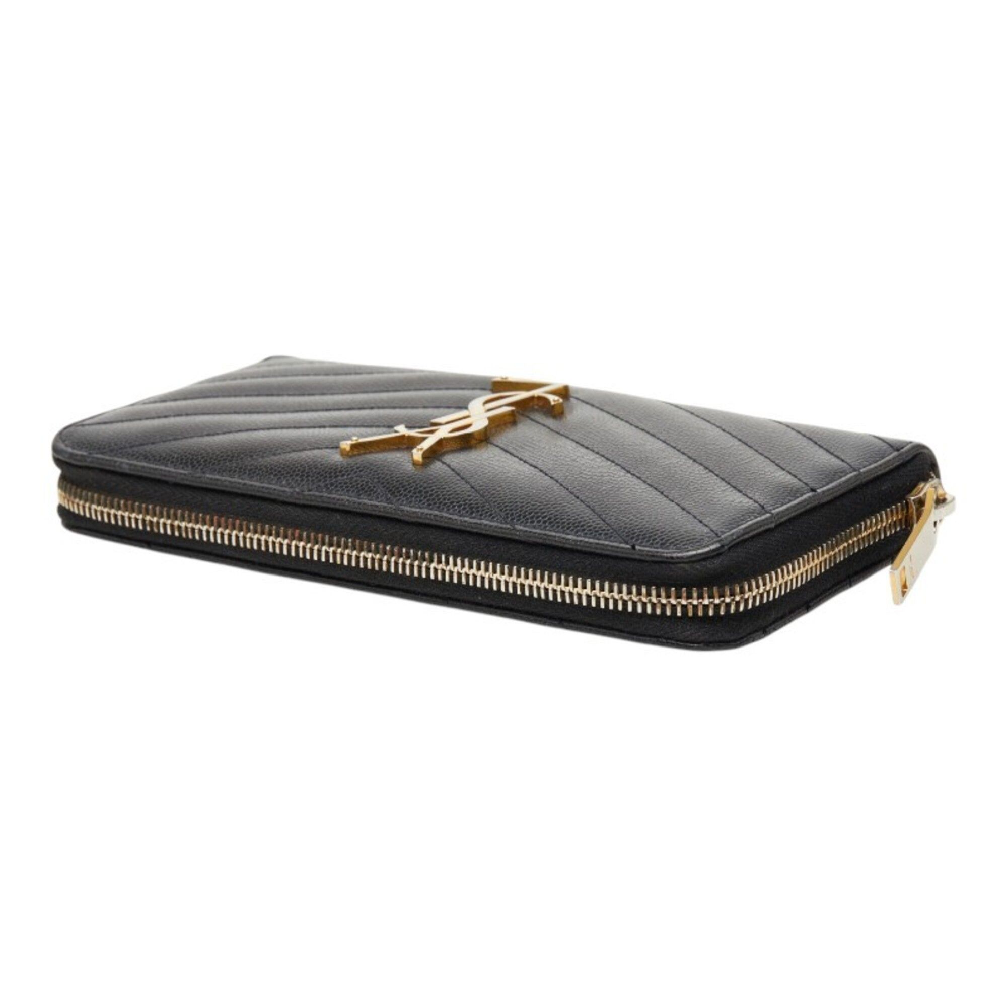 Leather Long Wallet (Bi-Fold) (Pre-Owned) - Saint Laurent - Modalova