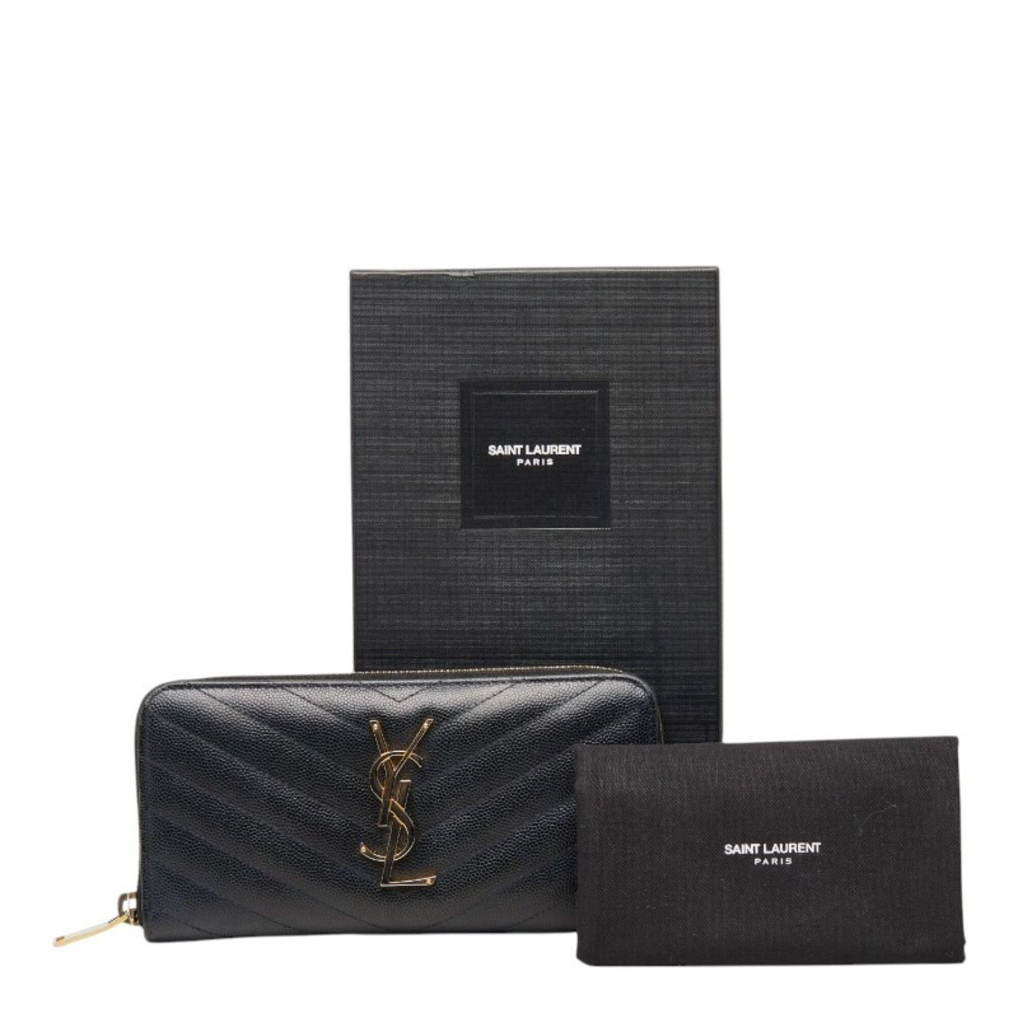 Leather Long Wallet (Bi-Fold) (Pre-Owned) - Saint Laurent - Modalova