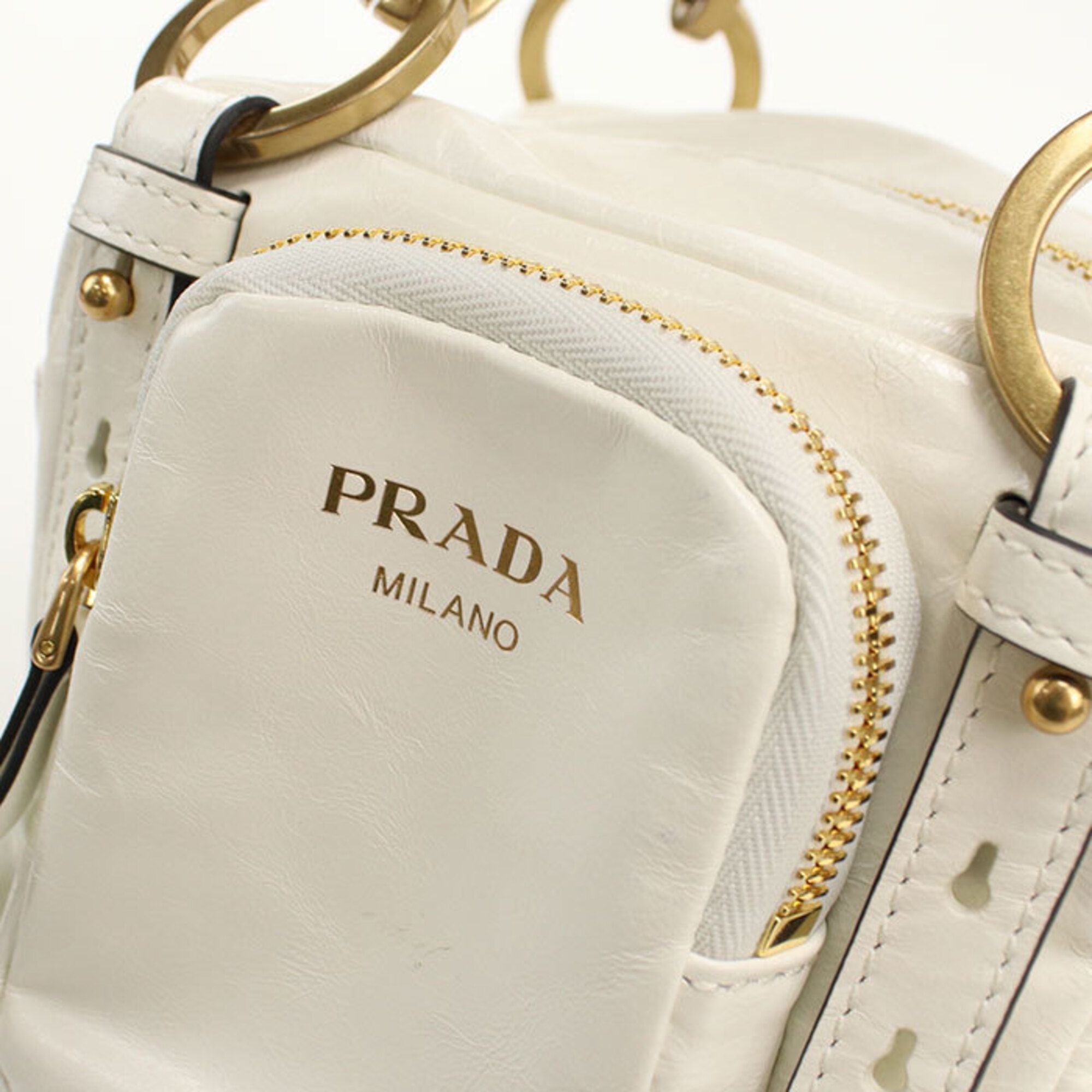 Leather Handbag (Pre-Owned) - Prada - Modalova