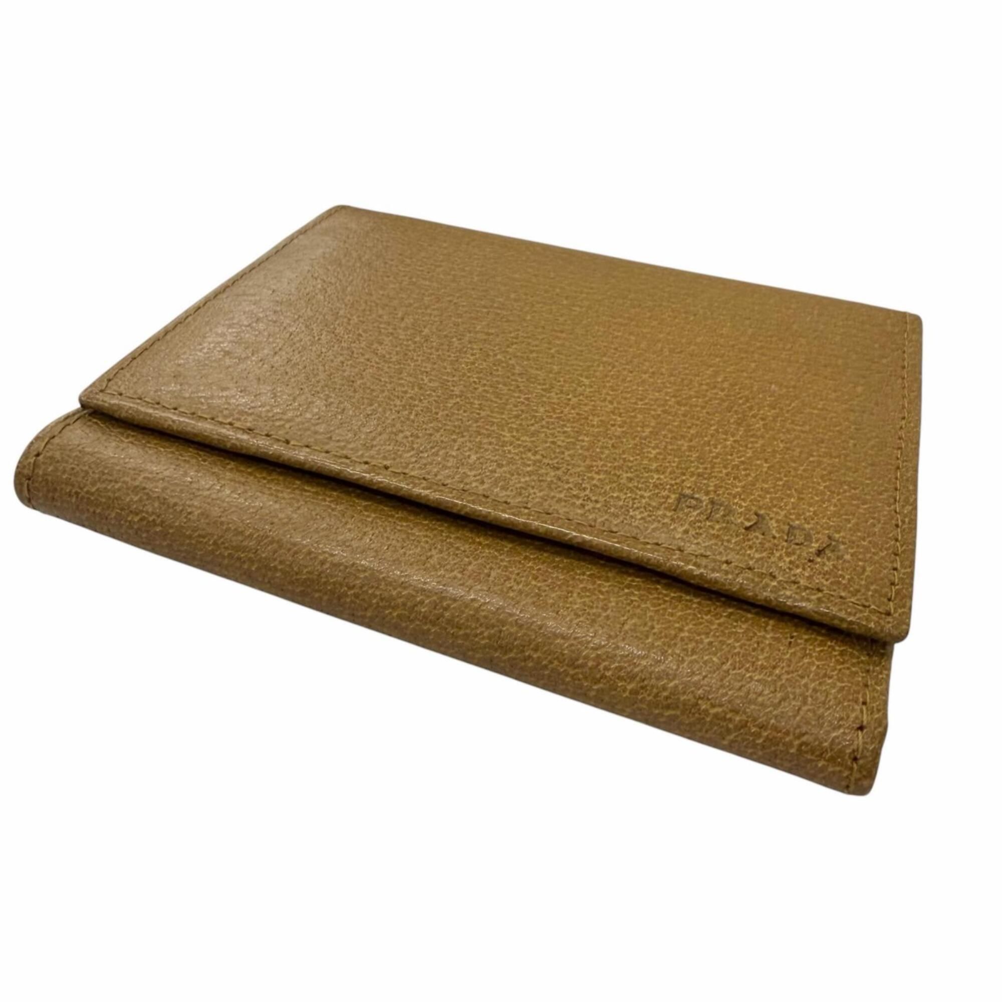 Leather Wallet (Tri-Fold) (Pre-Owned) - Prada - Modalova