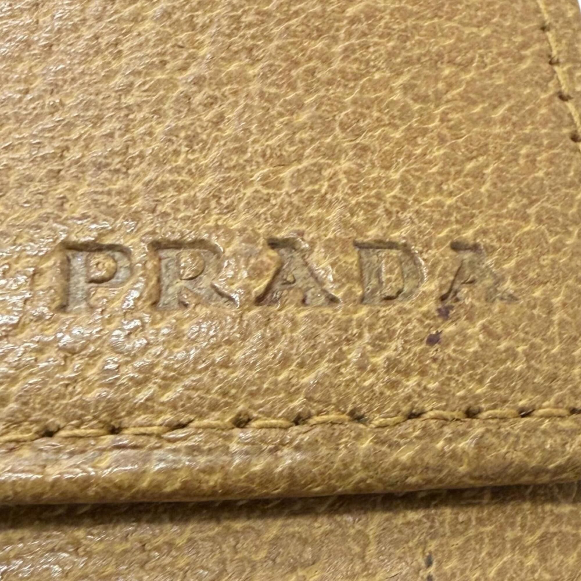 Leather Wallet (Tri-Fold) (Pre-Owned) - Prada - Modalova