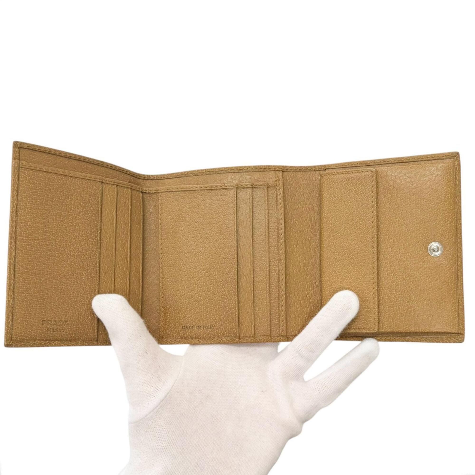 Leather Wallet (Tri-Fold) (Pre-Owned) - Prada - Modalova