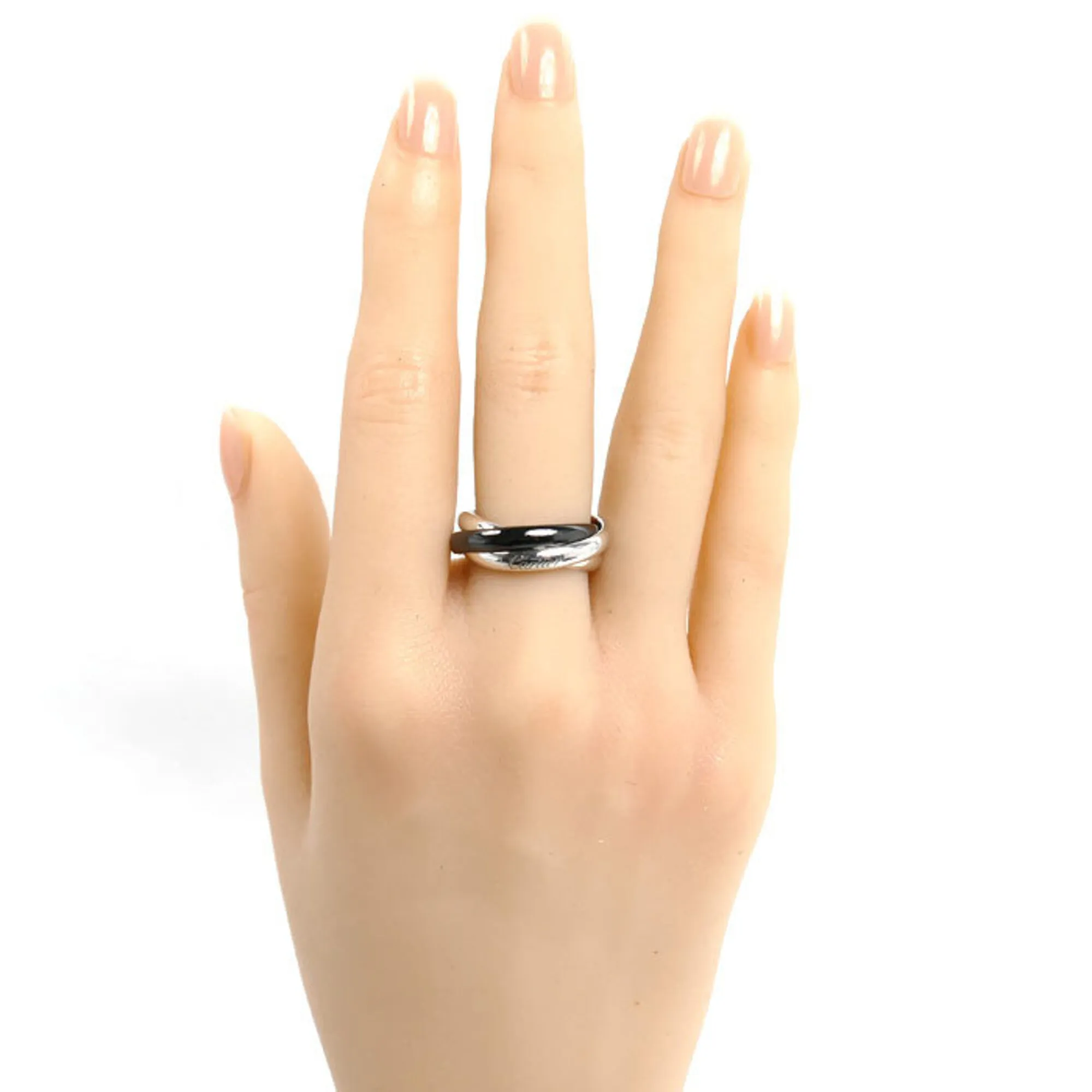 White Gold (18K) Ceramic Band Ring (Pre-Owned) - Cartier - Modalova
