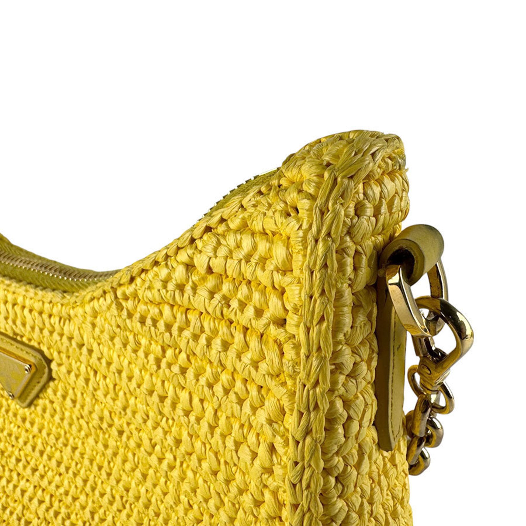 Raffia Shoulder Bag (Pre-Owned) - Prada - Modalova
