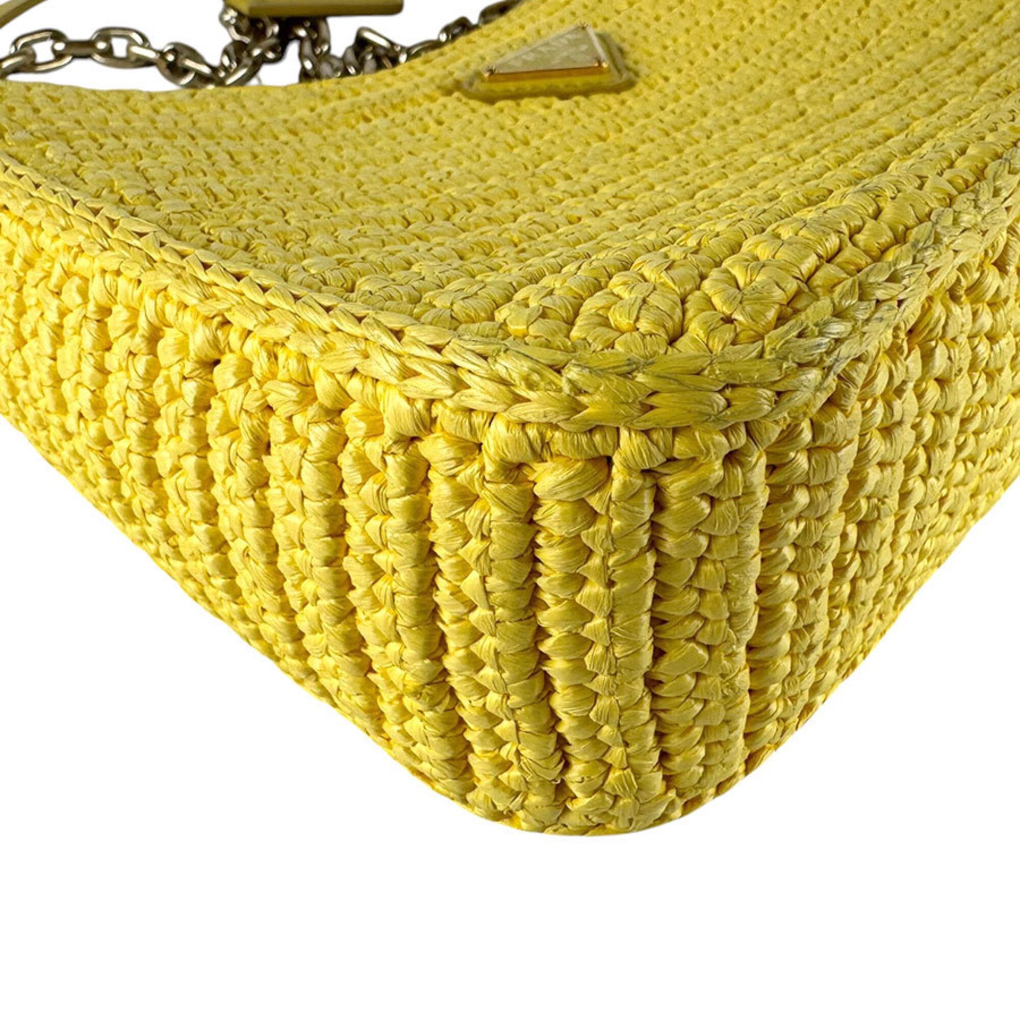 Raffia Shoulder Bag (Pre-Owned) - Prada - Modalova